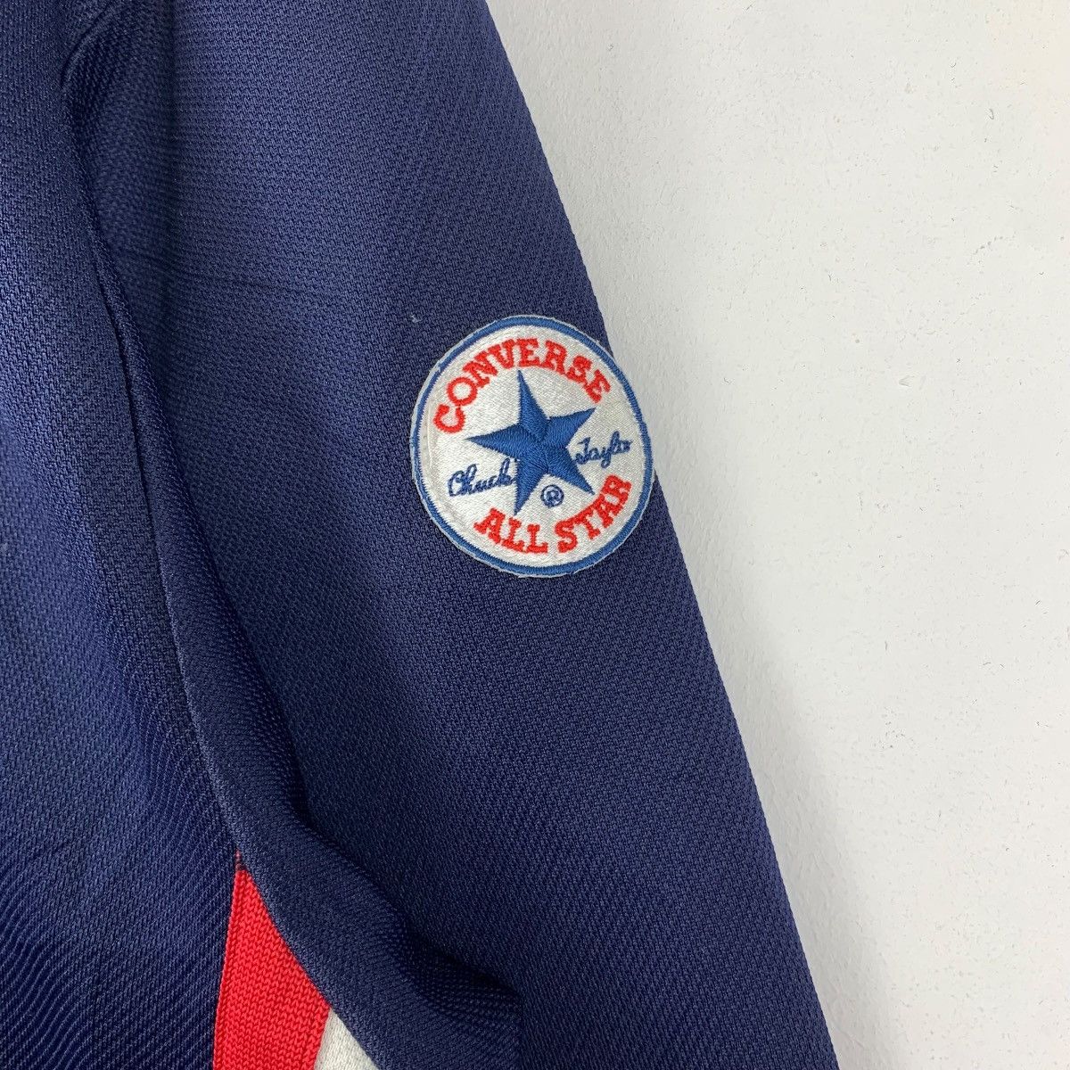 Converse Vintage CONVERSE ALL STAR Navy Coach Jacket Retro 90s Track Size US S / EU 44-46 / 1 - 5 Thumbnail