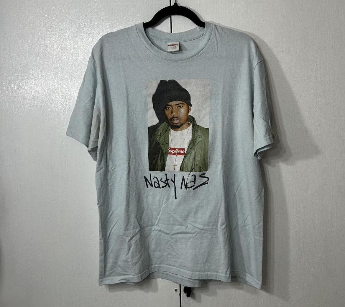 Supreme Supreme Nasty Nas Photo tee large light blue Size US L / EU 52-54 / 3 - 2 Thumbnail