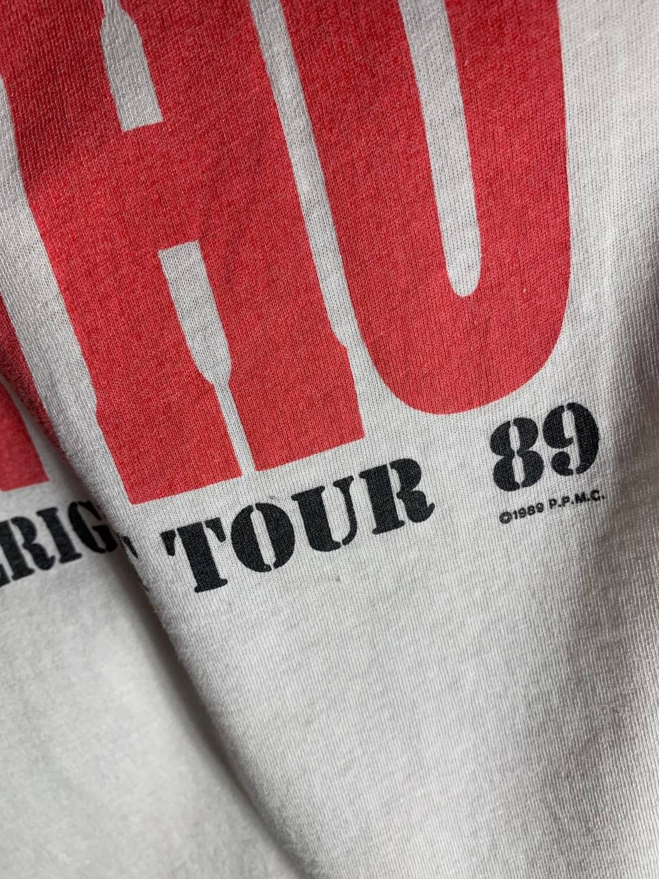 Vintage VERY RARE HANES DANGER THE WHO 1989 RETRO T-SHIRT USA Y2K Size US L / EU 52-54 / 3 - 5 Thumbnail