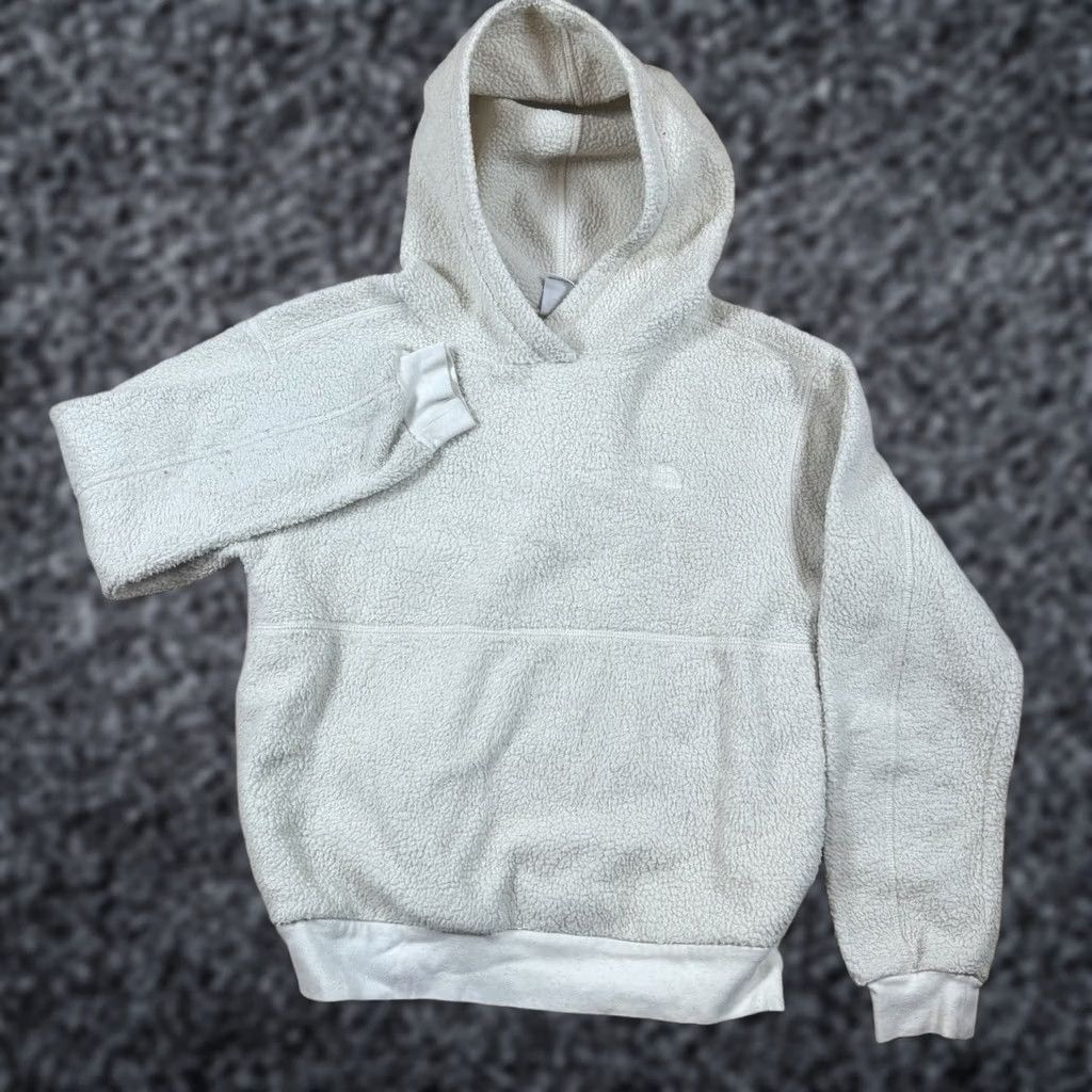 The North Face VINTAGE The North Face Womens Hoodie S Pullover Sherpa Fleece Brown Cream Small Size S / US 4 / IT 40 - 1 Thumbnail