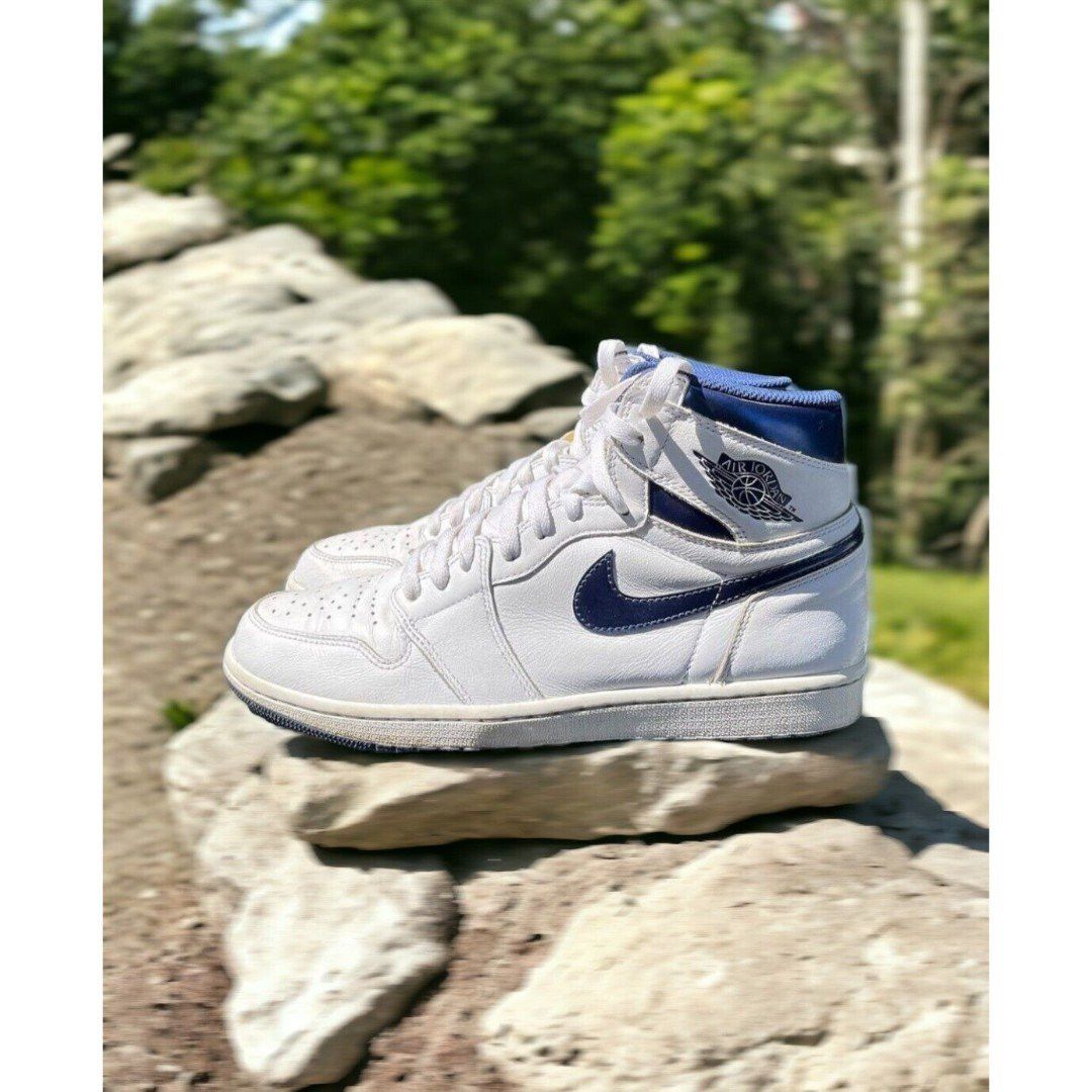 Jordan Brand × Nike US 9.5 Nike Air Jordan 1 Retro High OG Metallic Navy Blue Size US 9.5 / EU 42-43 - 1 Thumbnail