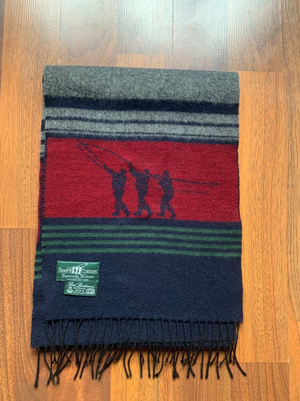 Henry Cotton's Henry Cottons Vintage Scarf Logo Wool Classic Size ONE SIZE - 2 Thumbnail