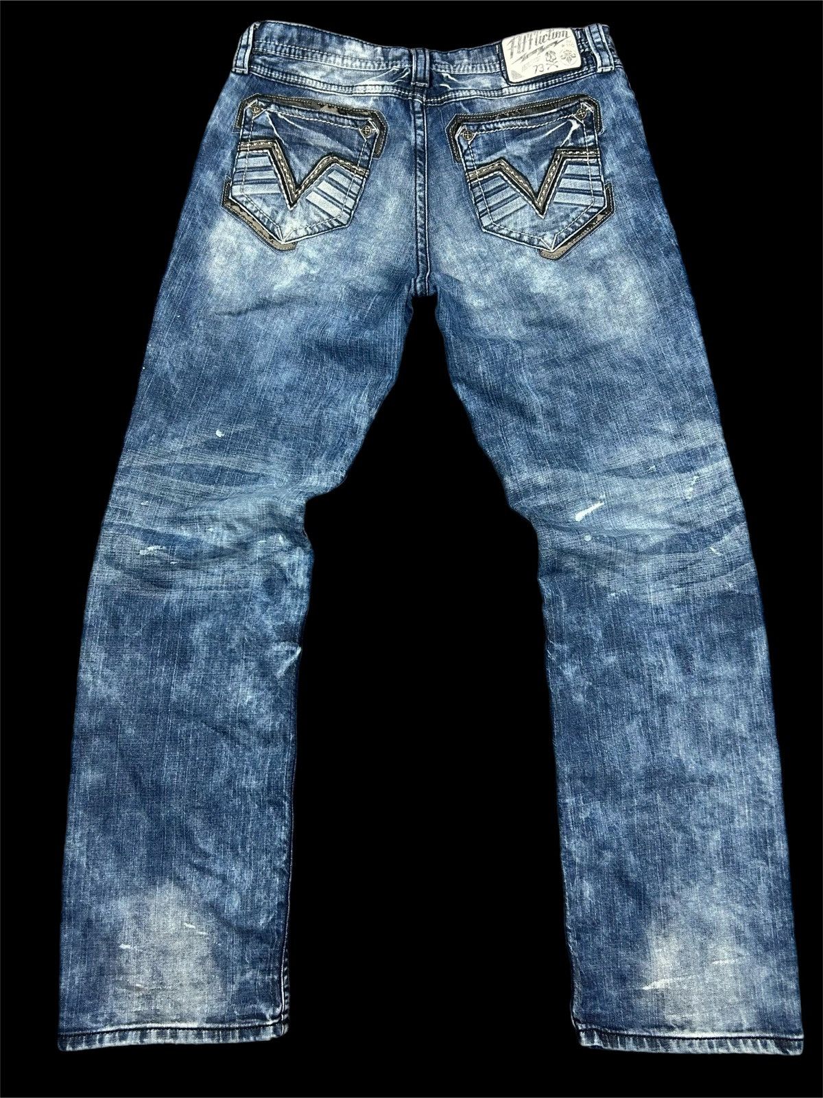 Affliction Affliction Denim Bootcut Acidwash Embroidered Jeans Size US 31 - 3 Thumbnail