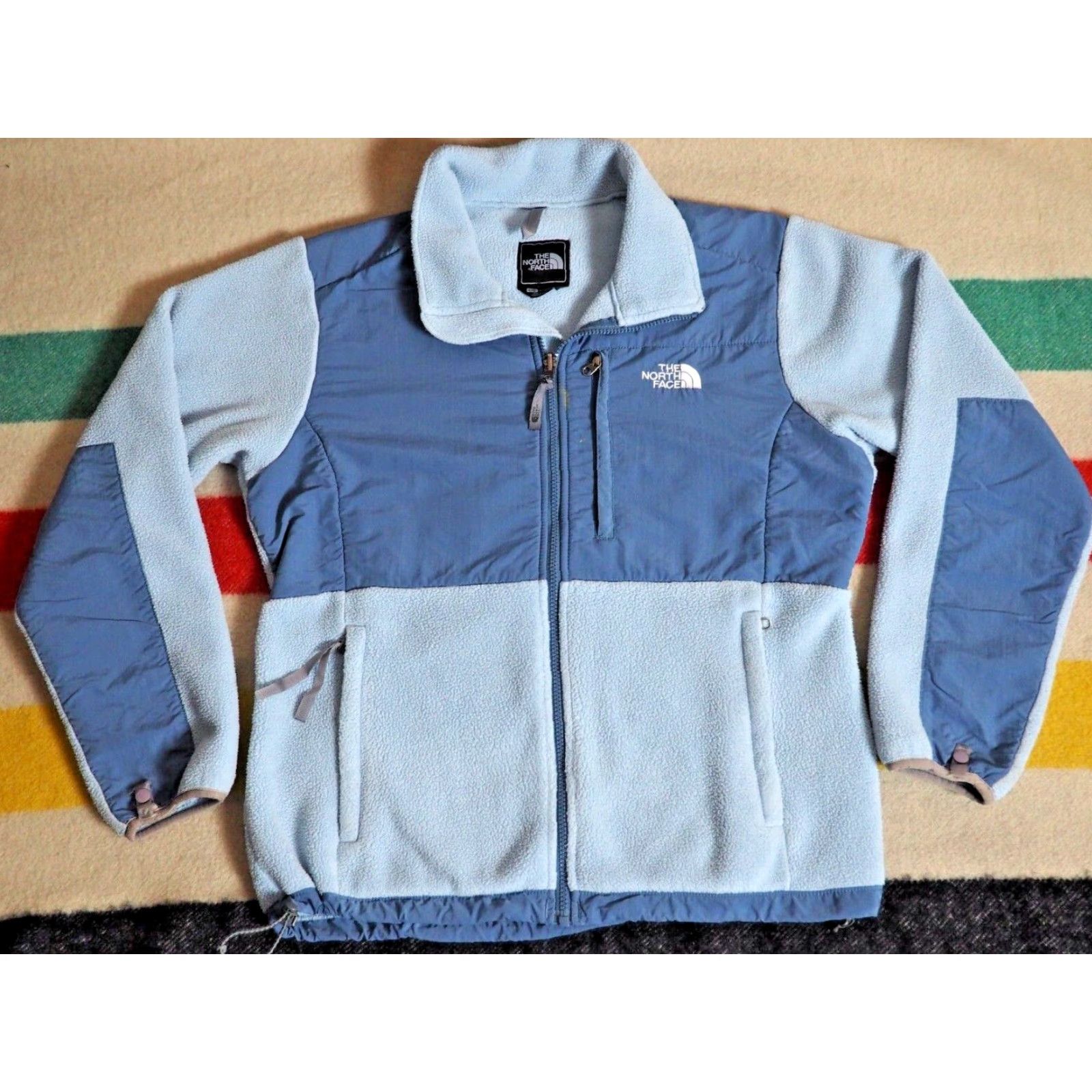The North Face VINTAGE The North Face Denali Jacket Womens L Sky Blue Logo Nylon Fleece Outdoor Size L / US 10 / IT 46 - 2 Thumbnail