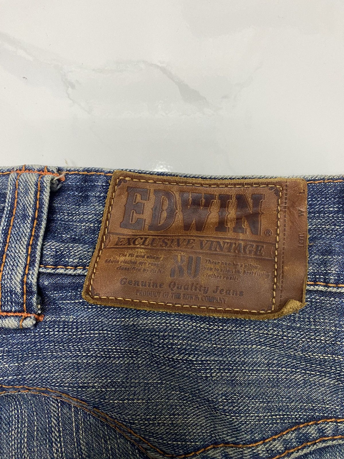 Kapital 🔥RARE EDWIN EXCLUSIVE VINTAGE DISTRESS DENIM JEANS Size US 32 / EU 48 - 10 Thumbnail