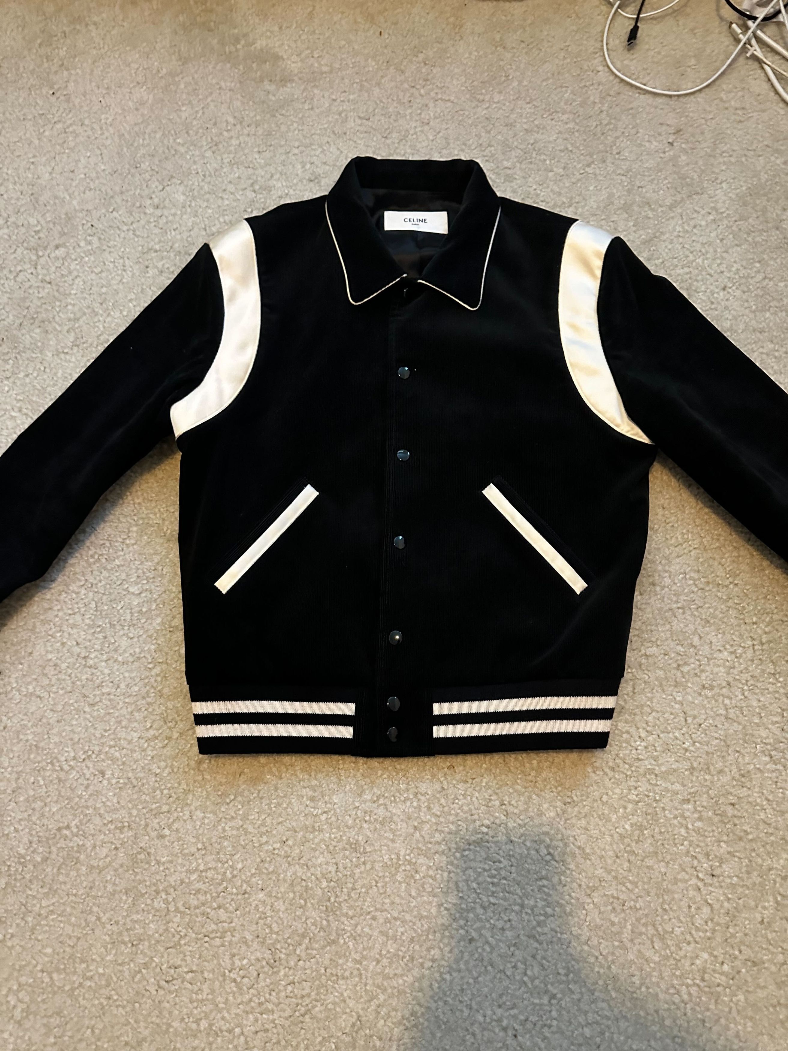 Celine Celine Teddy Black Corduroy Jacket Size US M / EU 48-50 / 2 - 1 Thumbnail