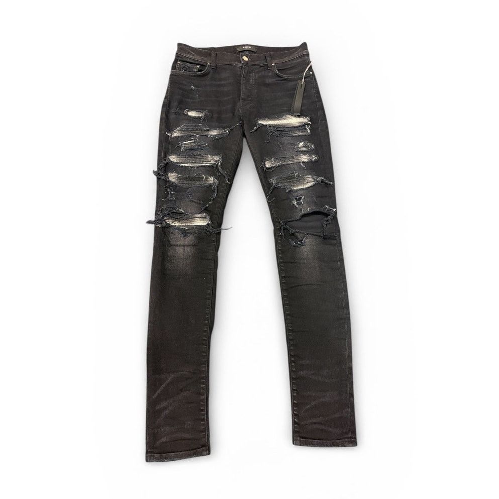 Amiri Amiri Bandana Thrasher Jeans faded black | Size 31 Size US 31 - 1 Thumbnail