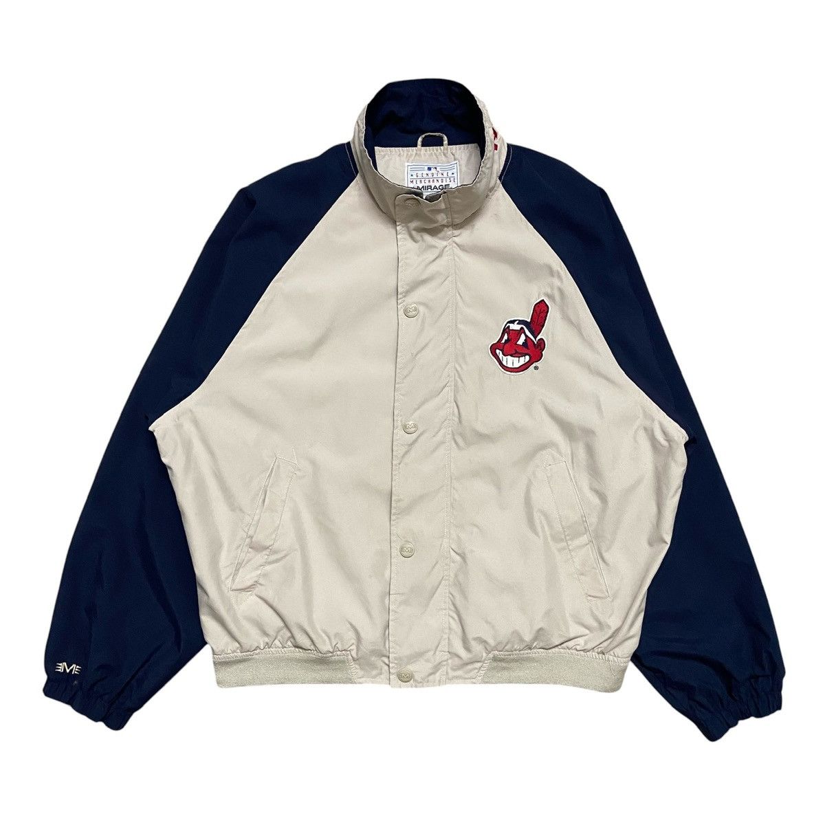MLB × Mirage × Vintage Vintage Mirage Cleveland Indians Windbreaker Jacket Size US M / EU 48-50 / 2 - 1 Thumbnail