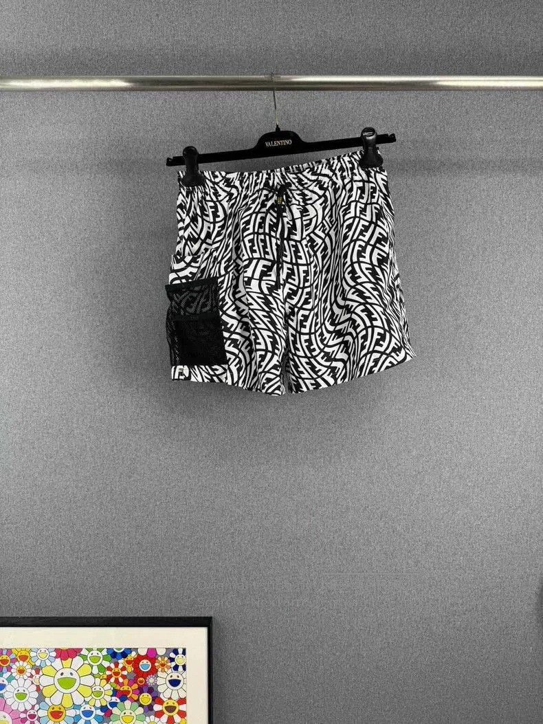 Fendi FENDI Monogram Black White Shorts . Size US 38 / EU 54 - 1 Thumbnail