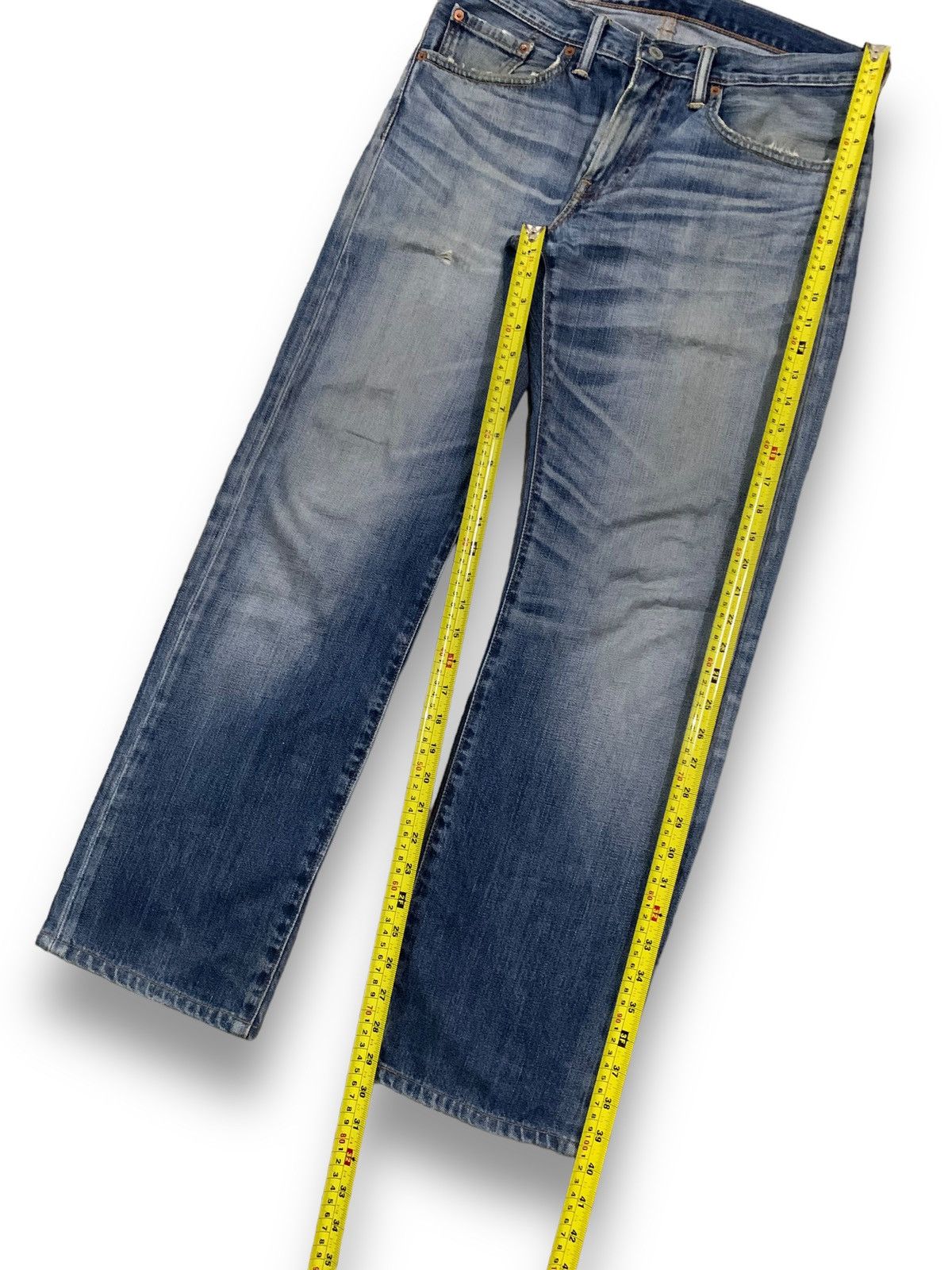 Levi's Vintage Clothing Vintage Y2K Levis 502 Blue Washed Loose Straight Jeans 32x29 Size US 32 / EU 48 - 15 Thumbnail