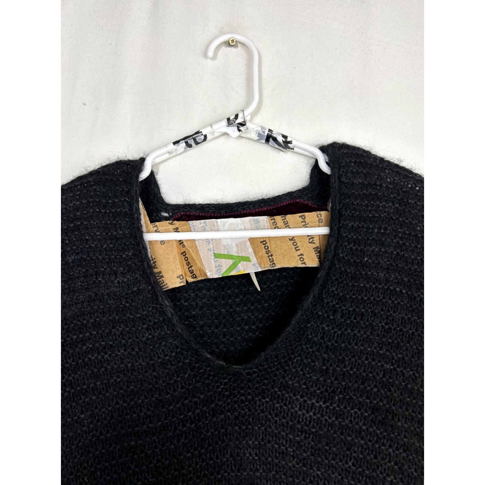 Free People Free People Womens XS Knit Sweater Black Oversized Boho Knit Pullover Warm Casual Womens XS Black Bohemian Size XS / US 0-2 / IT 36-38 - 4 Thumbnail