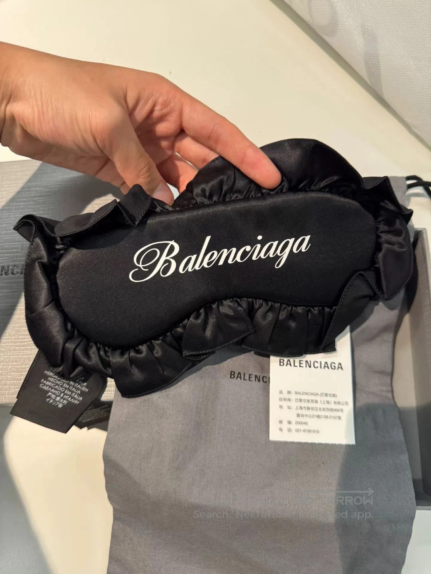 Balenciaga Balenciaga Lace Eye Mask. Size ONE SIZE - 2 Thumbnail