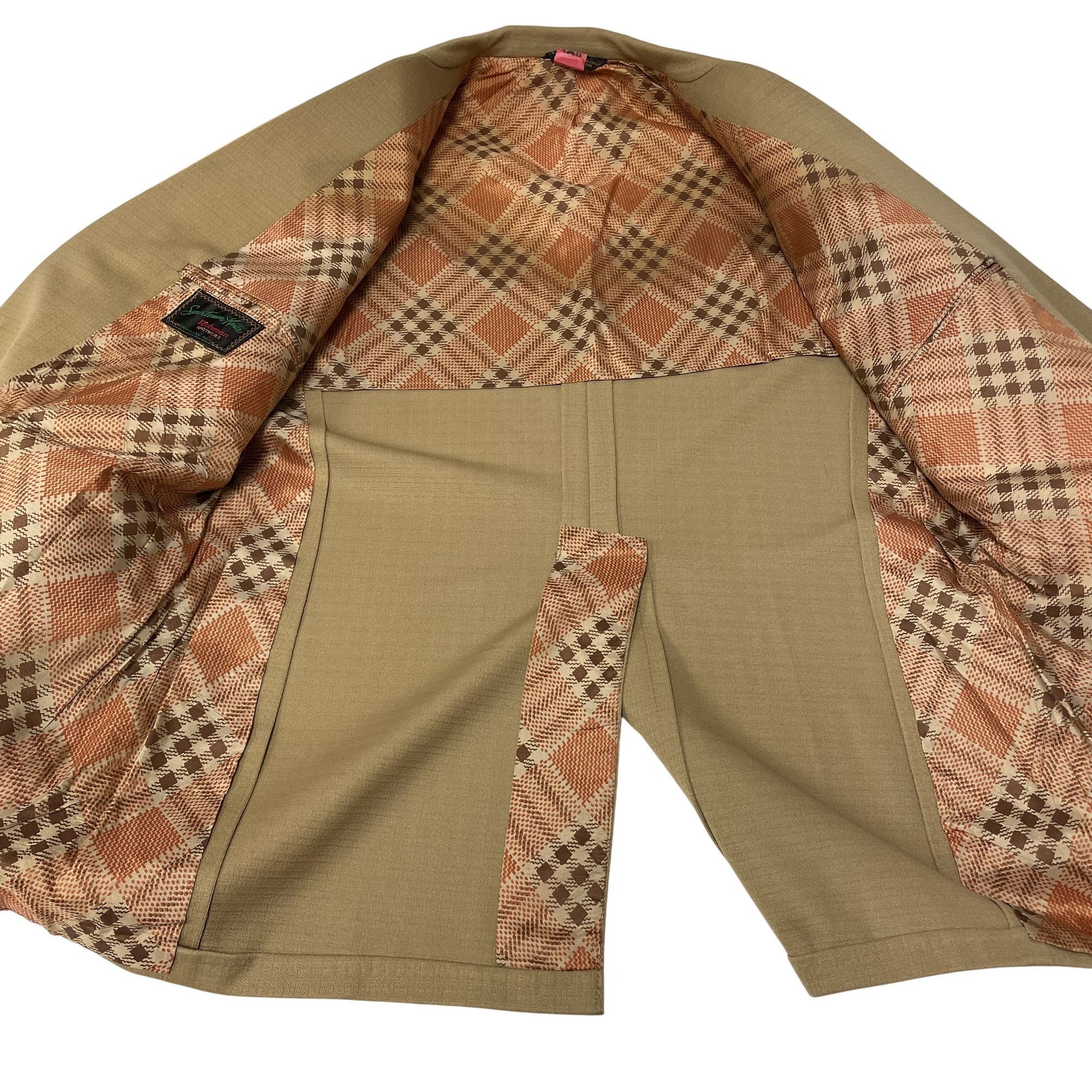 Other Vtg Richman Brothers MOD Beige TEXTURED Sport Coat Size 44R - 5 Thumbnail