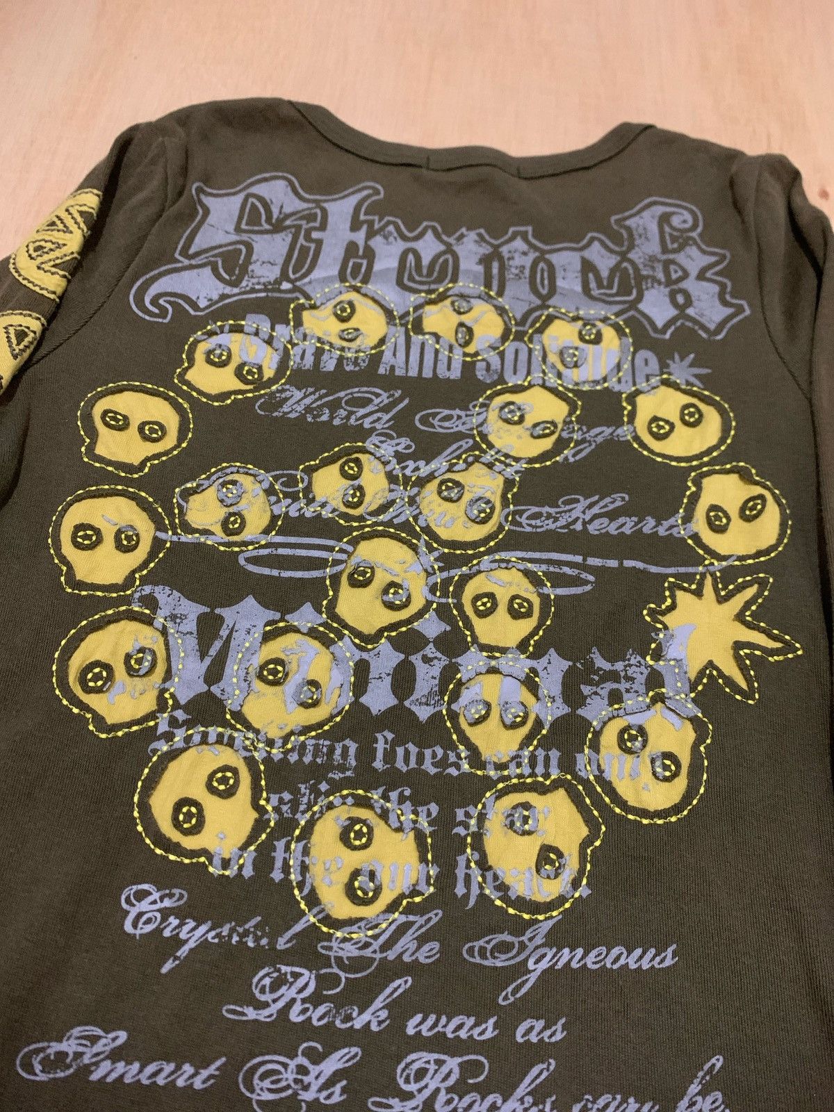 Japanese Brand Vintage Y2k Glitz Struck Skull Ifsixwasnine Punk style Size ONE SIZE - 6 Thumbnail