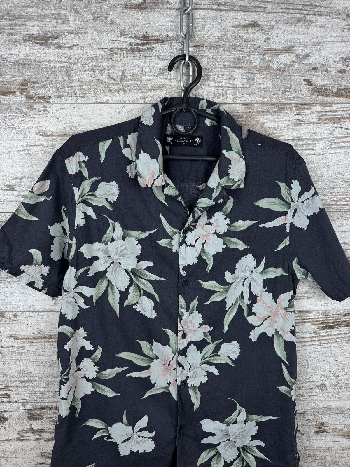 Allsaints Mens Vintage AllSaints LAYBACK SS SHIRT button up Hawaiian Size US S / EU 44-46 / 1 - 3 Thumbnail