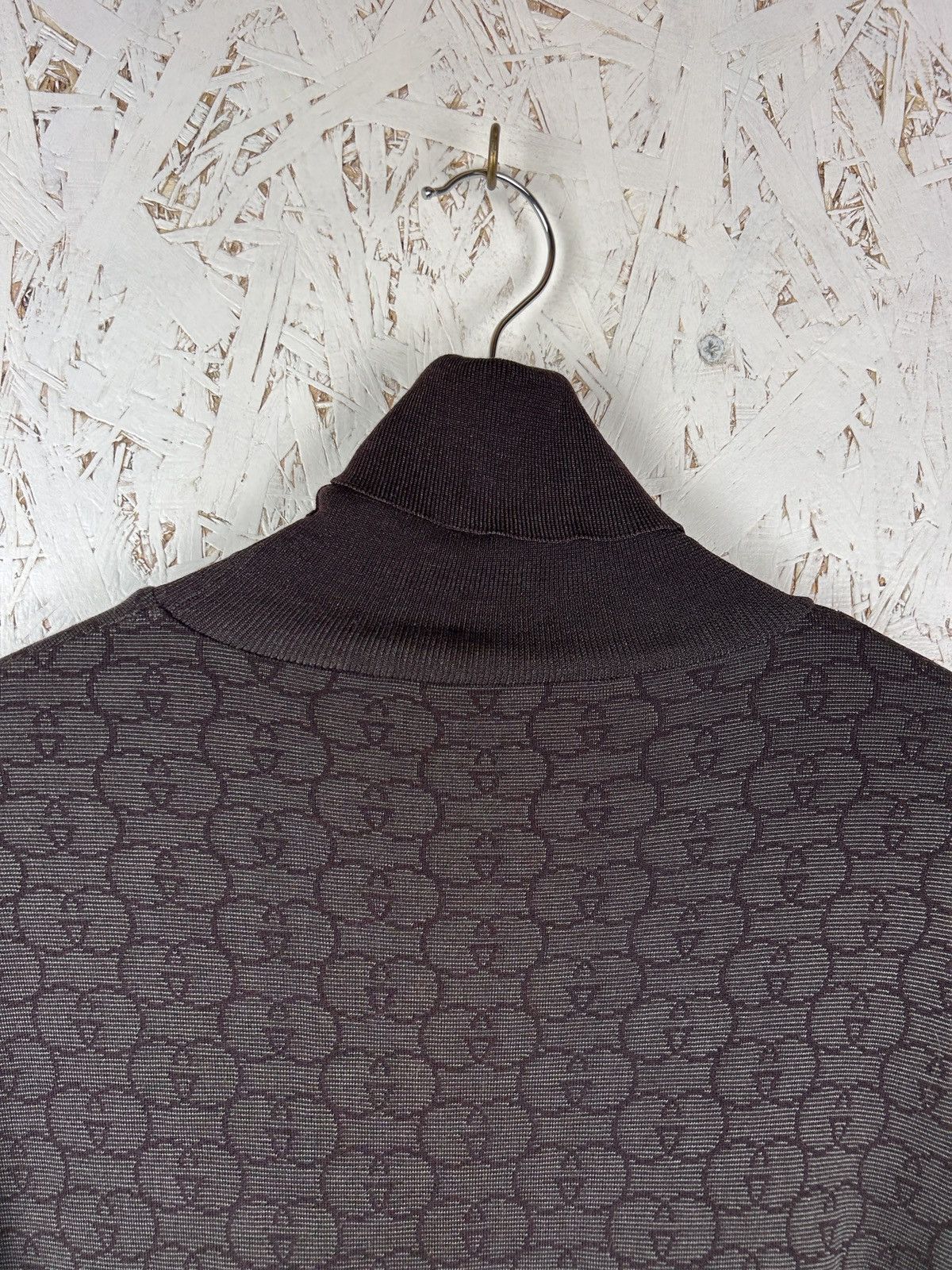 Gucci 90s Vintage Tom Ford Gucci Silk Wool GG Web Monogram Sweater Size M / US 6-8 / IT 42-44 - 6 Thumbnail