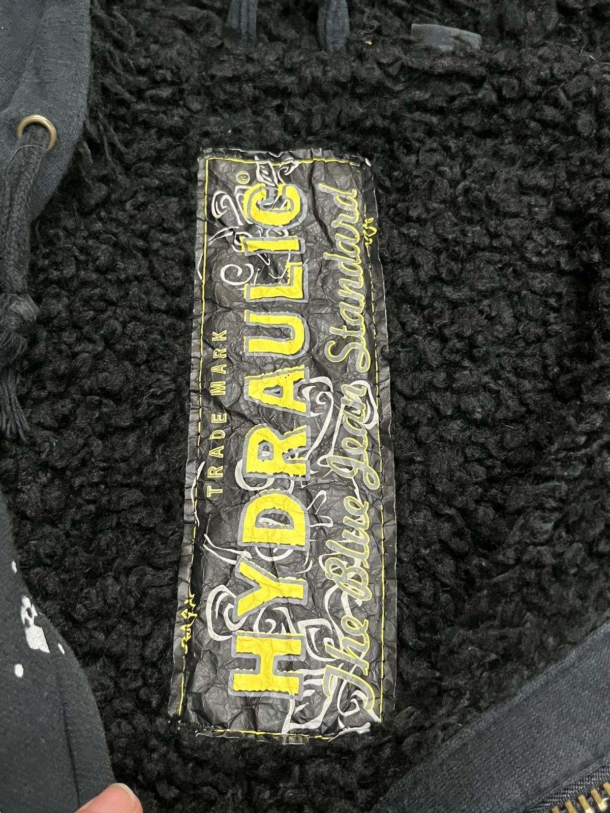 Affliction × Vintage Y2k grunge skull fur hoodie opium skater y2k archival rare Size US L / EU 52-54 / 3 - 6 Thumbnail