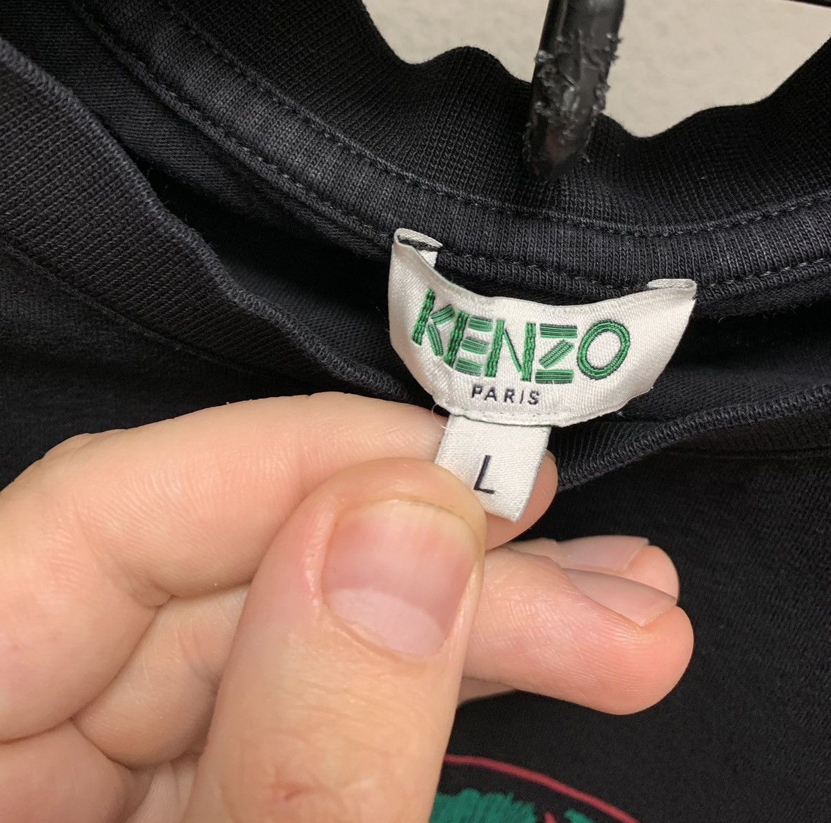 Kenzo Kenzo black t-shirt big logo L as Size US L / EU 52-54 / 3 - 4 Thumbnail