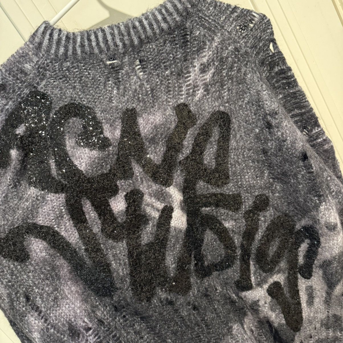 Acne Studios Acne Studios multicoloured distressed mohair cardigan jacket Size US L / EU 52-54 / 3 - 7 Thumbnail