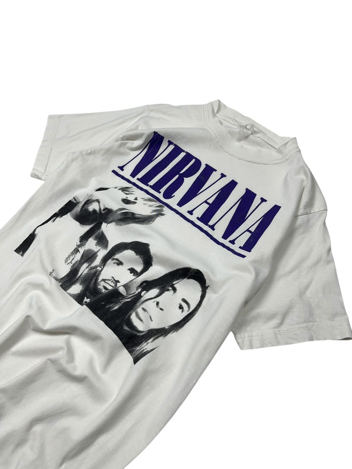 Nirvana Vintage 90s Nirvana Nevermind Purple Logo Bootleg T-shirt Size US S / EU 44-46 / 1 - 9 Thumbnail