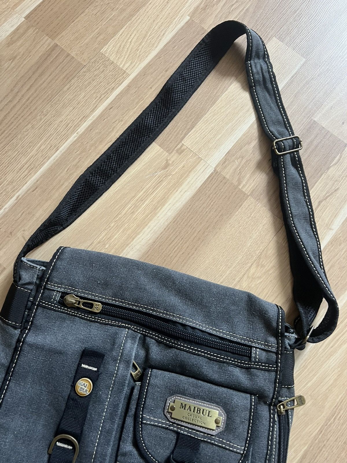 Vintage Vintage diesel style military avant garde messenger bag 90s Size ONE SIZE - 4 Thumbnail