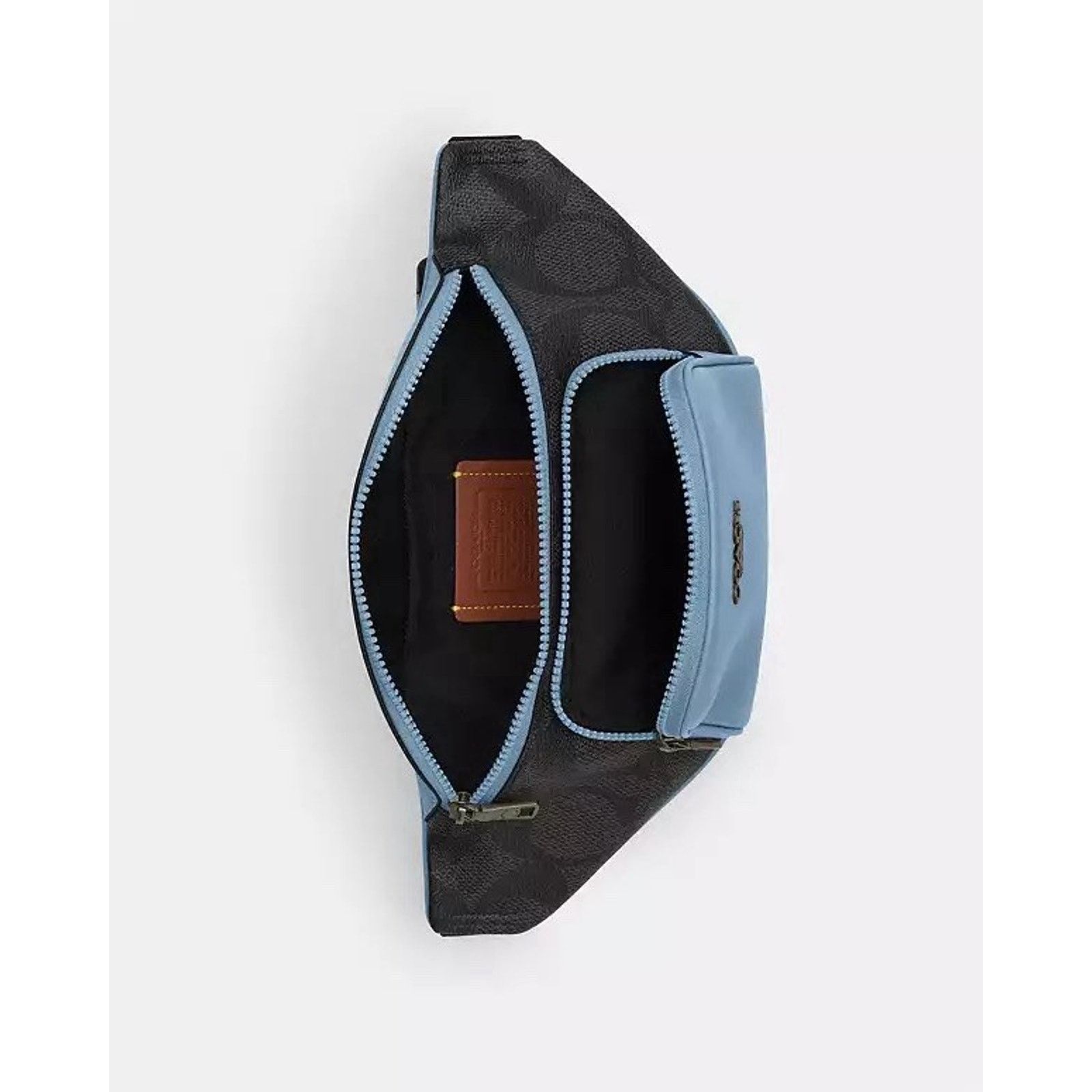 Coach NWT COACH CBI67 Racer Small Belt Bag Charcoal/Pool Size ONE SIZE - 9 Thumbnail