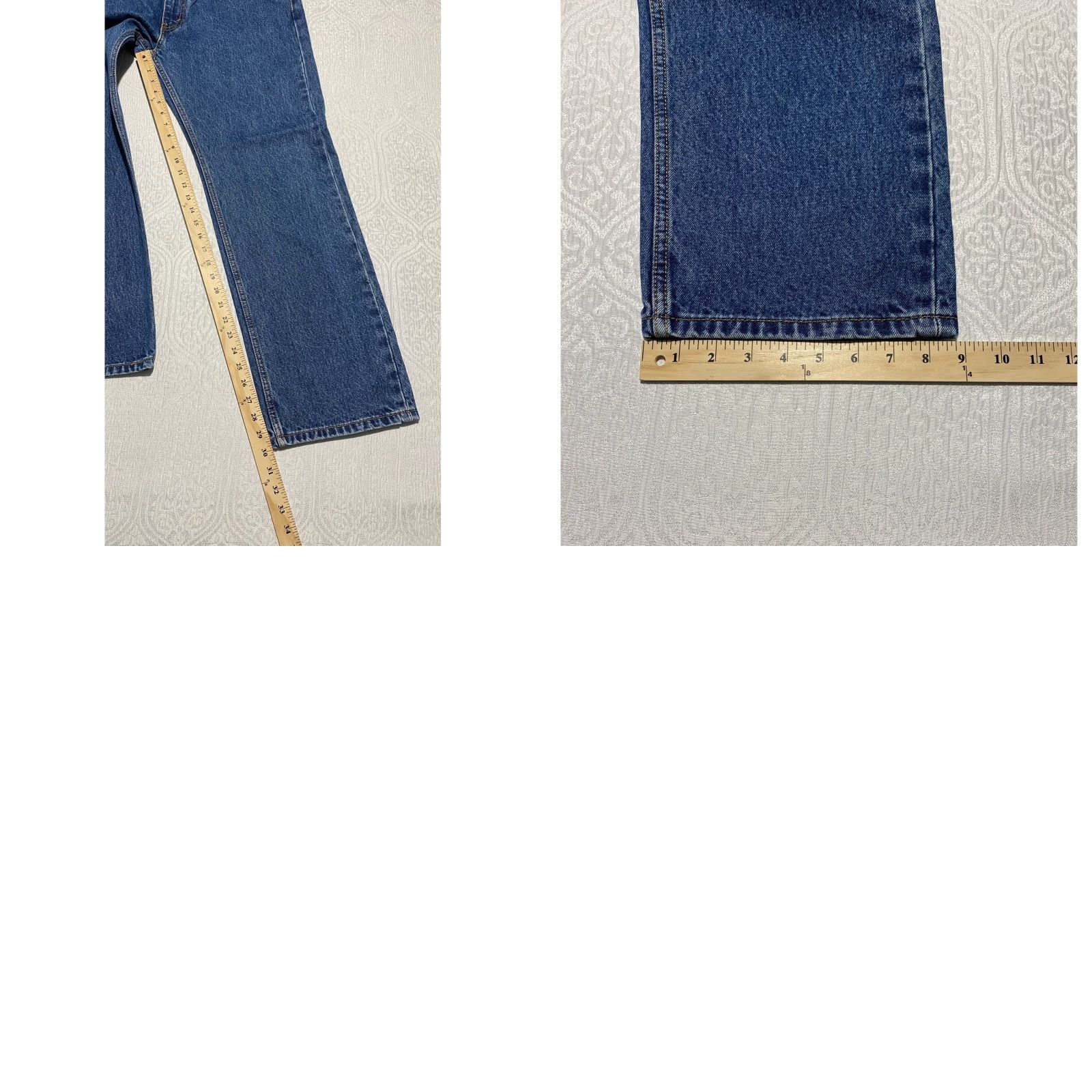 Levi's Levi's 505 Jeans Mens Regular Fit Denim Blue 38x30 Pants Straight Pocket Cotton Denim Zip Button Inseam 30 Vintage No Size US 38 / EU 54 - 8 Thumbnail