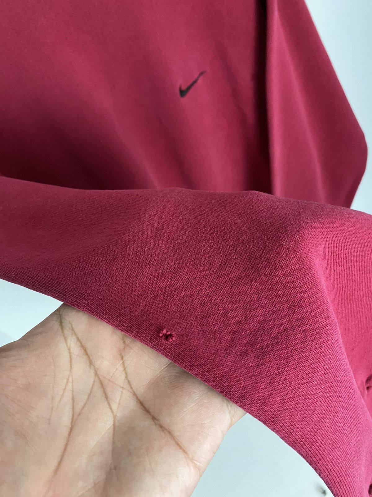 Nike Vintage 90s Nike Swoosh Cherry Red Size US L / EU 52-54 / 3 - 6 Thumbnail
