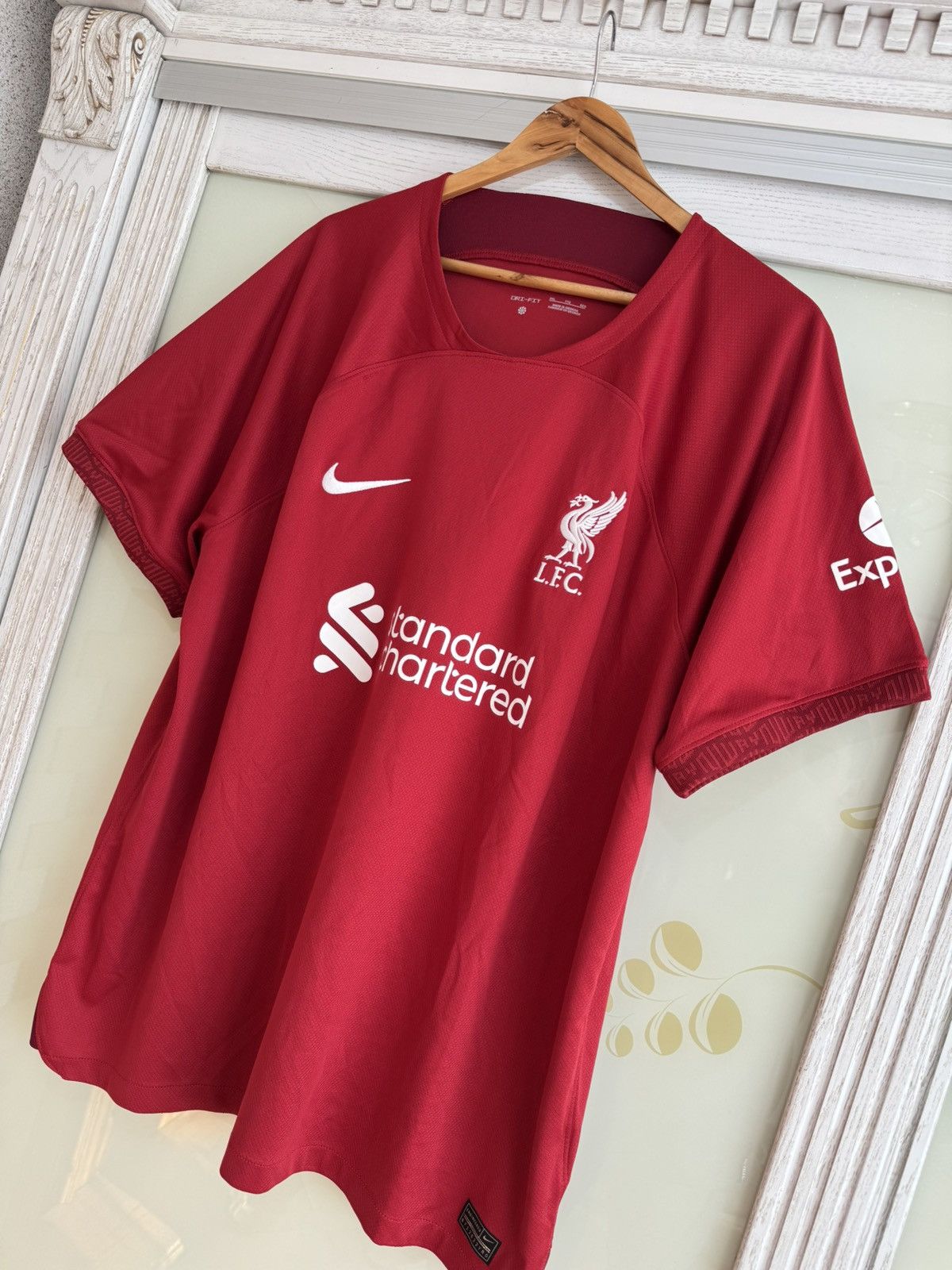 Nike Liverpool 2022-2023 Home Soccer Jersey Football Kit Shirt Size US XXL / EU 58 / 5 - 3 Thumbnail