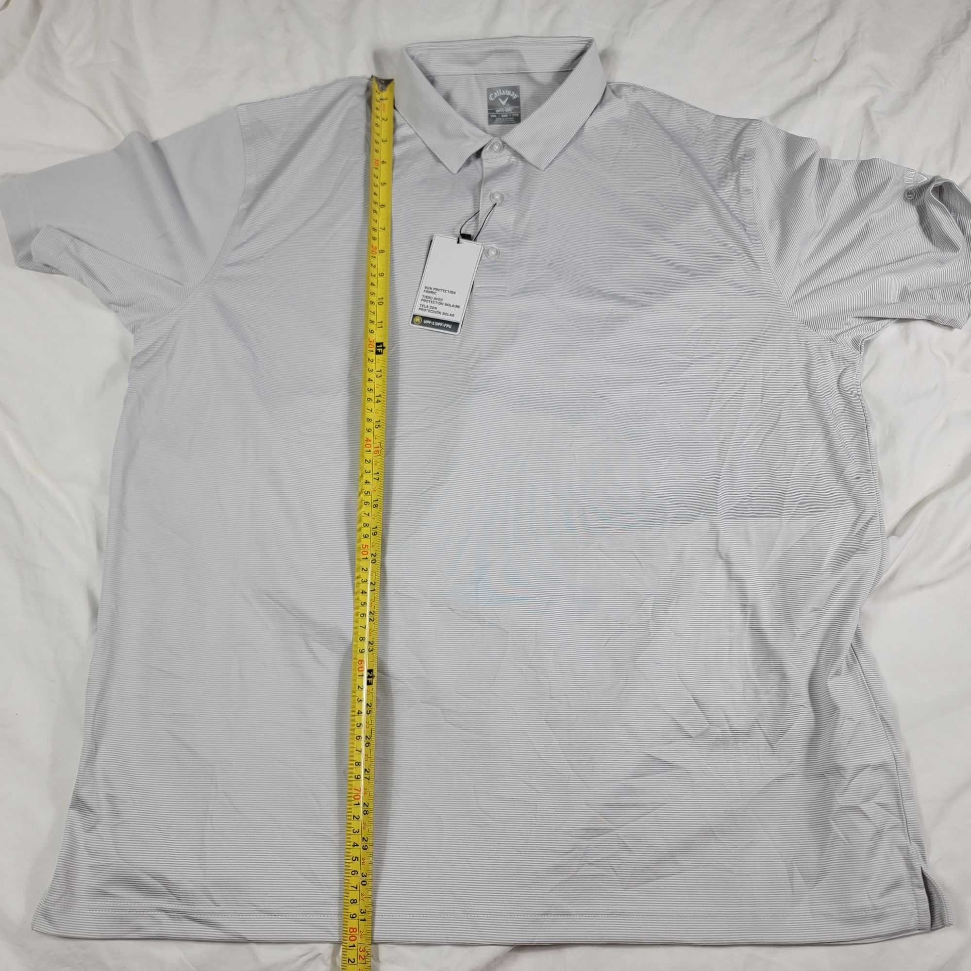 Callaway Callaway Opti Dri Mens XXL Bright White Polo Shirt Moisture Size US XXL / EU 58 / 5 - 8 Thumbnail