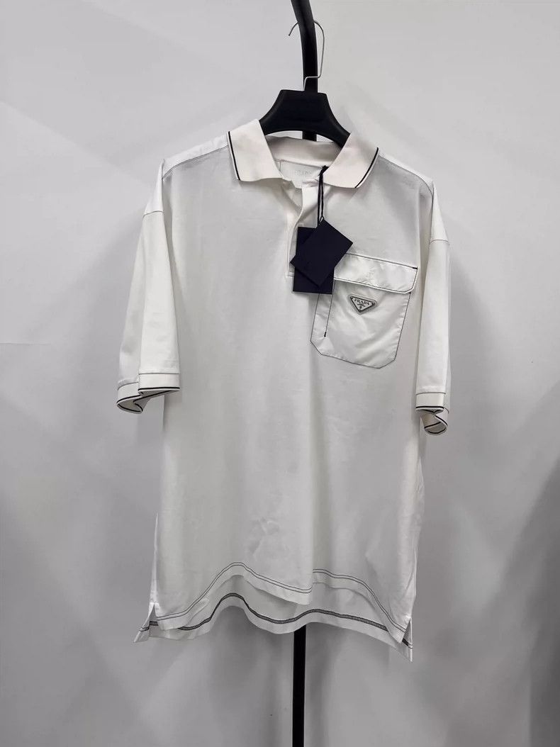 Prada PRADA SS22 Solid Logo Polo Shirt 2504-Nextarrow Size US S / EU 44-46 / 1 - 1 Thumbnail