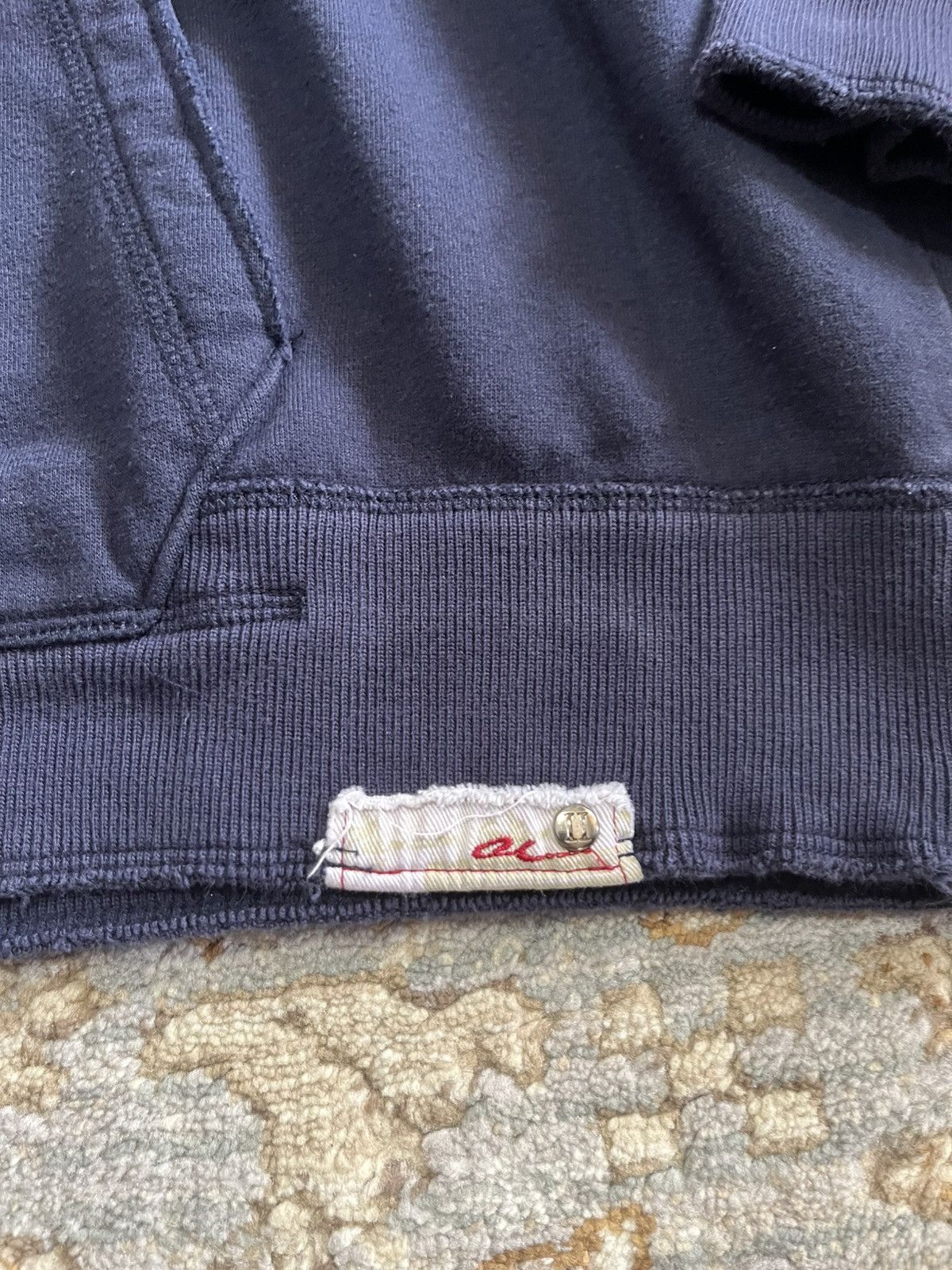 Vintage US OPEN 2008 RARE VINTAGE TRASHED QUARTER ZIP HOODIE L Size US L / EU 52-54 / 3 - 2 Thumbnail