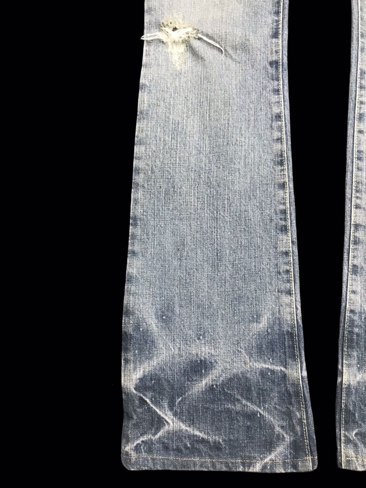 Japanese Brand 💥FLARE💥virca phrase Skinny Flare Distressed Denim F243 Size 30" / US 8 / IT 44 - 8 Thumbnail