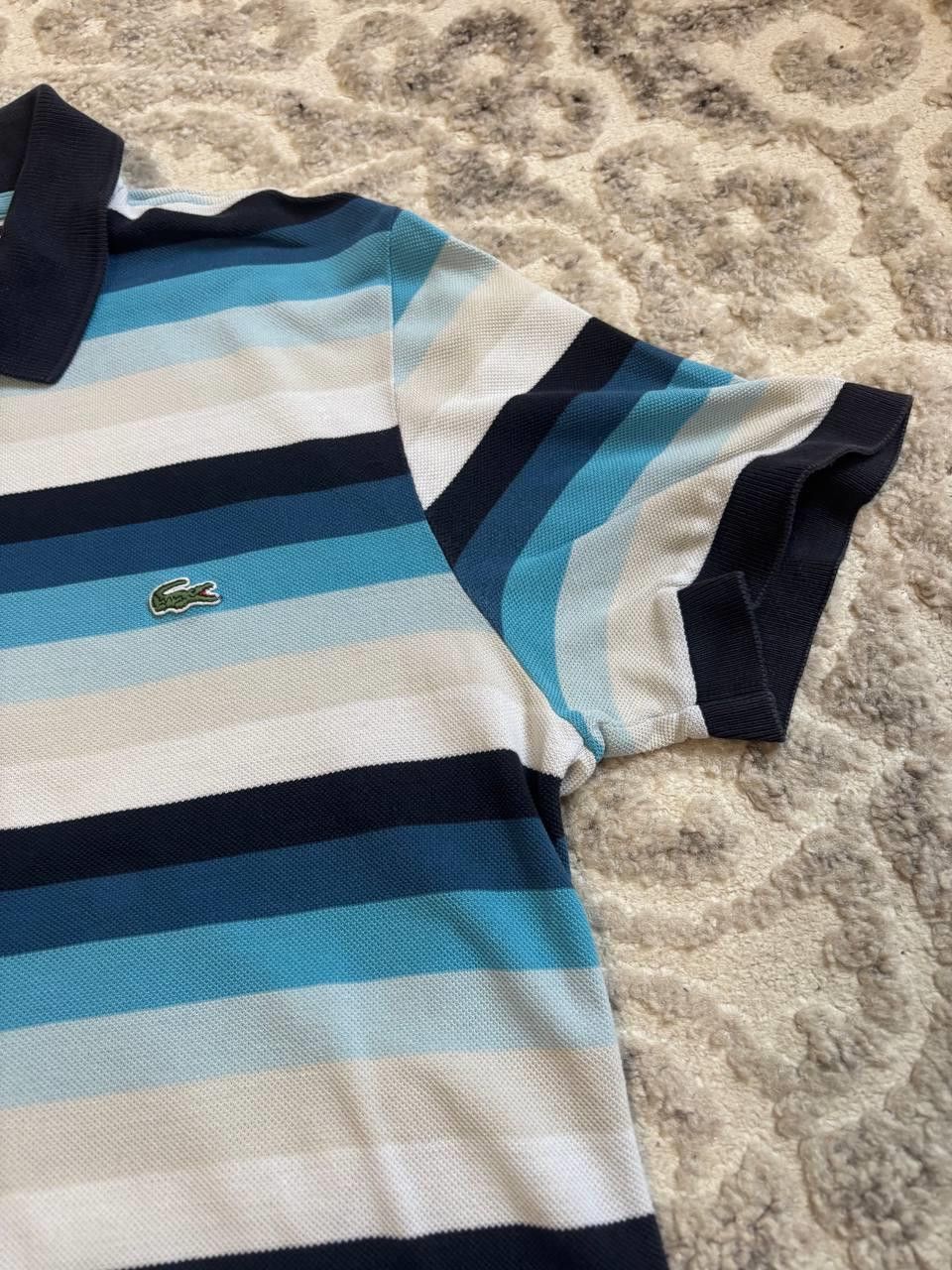Lacoste Lacoste Striped Polo Shirt Blue / Navy / White – Size 3 Size US M / EU 48-50 / 2 - 9 Thumbnail