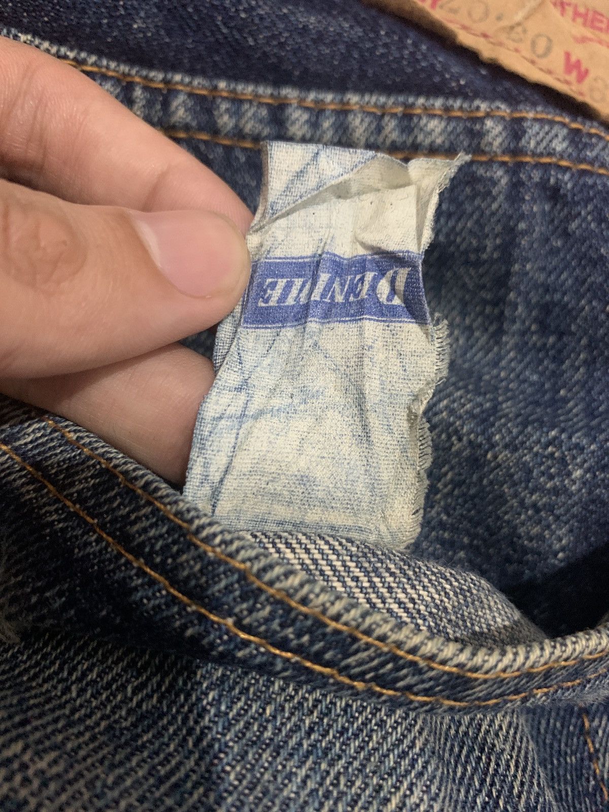 Denime VINTAGE DENIME SELVEDGE RUSTY MUDWASH DISTRESSED DENIM Size US 30 / EU 46 - 17 Thumbnail