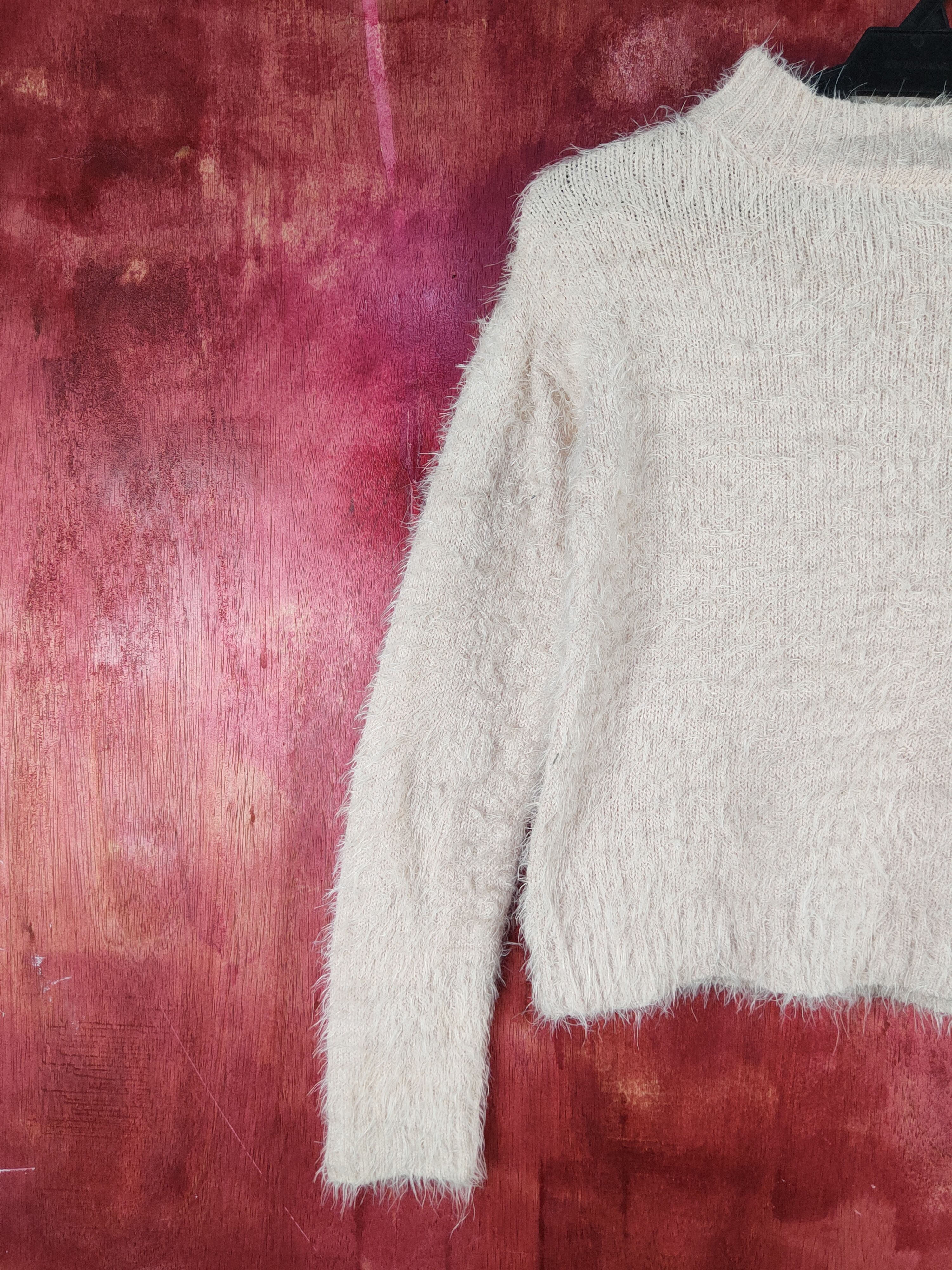 Japanese Brand × Vintage Vintage Artists Design Sorridere Peach Fur Mohair Knitwear Size M / US 6-8 / IT 42-44 - 3 Thumbnail