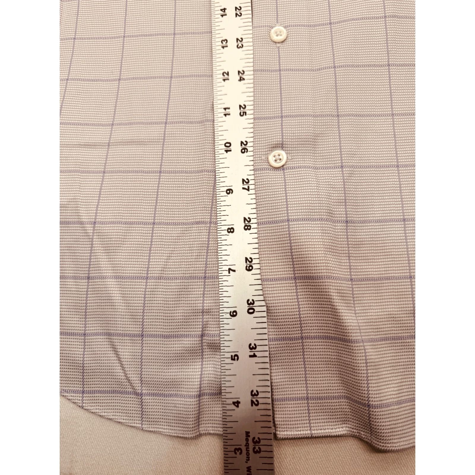 Jos. A. Bank Jos. A. Banks Reserve Long Sleeve Shirt Mens Large Check Cotton Dress Shirt 2889 Size US L / EU 52-54 / 3 - 6 Thumbnail