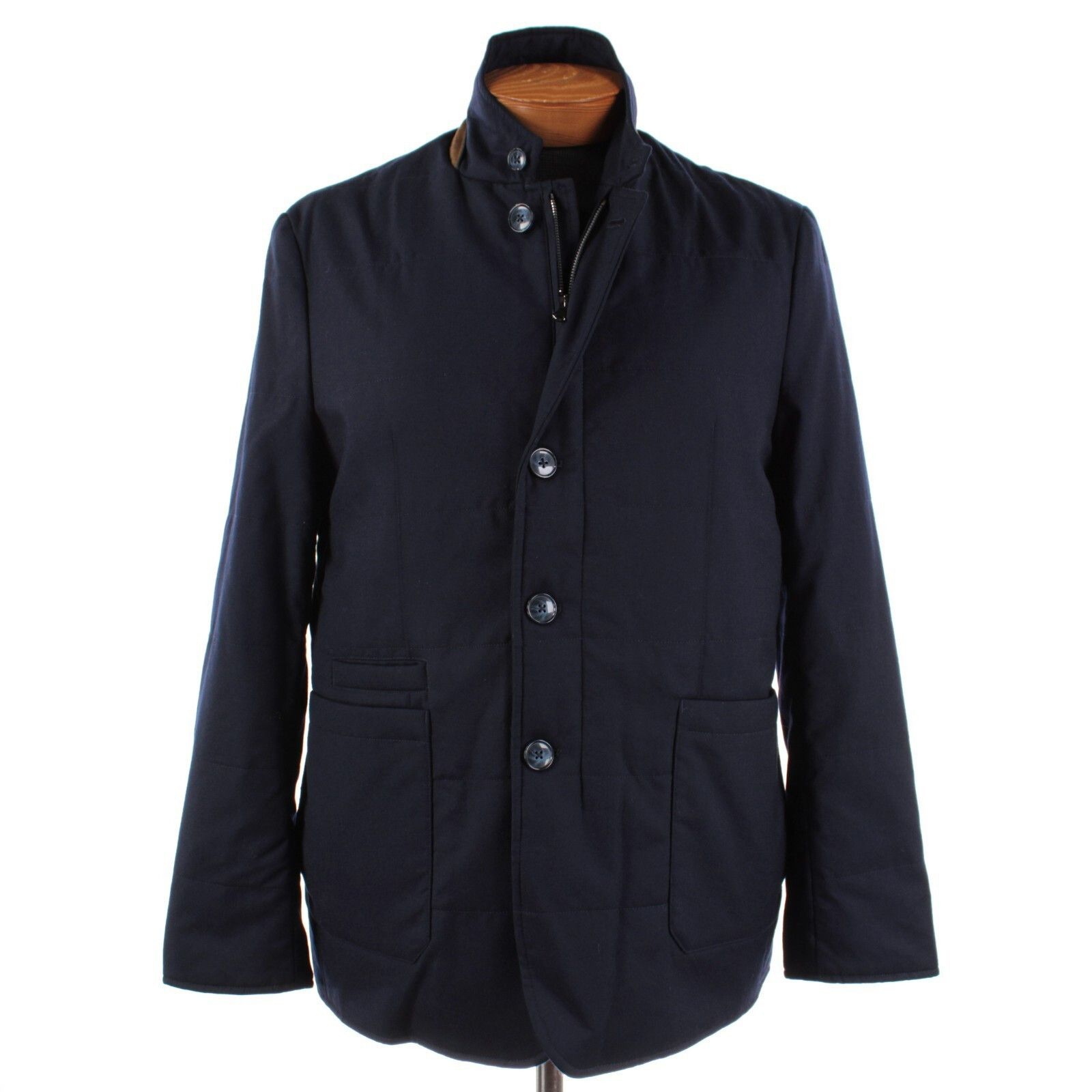 Zanella Zanella Coat Size L US In Blue Wool Size US L / EU 52-54 / 3 - 1 Thumbnail