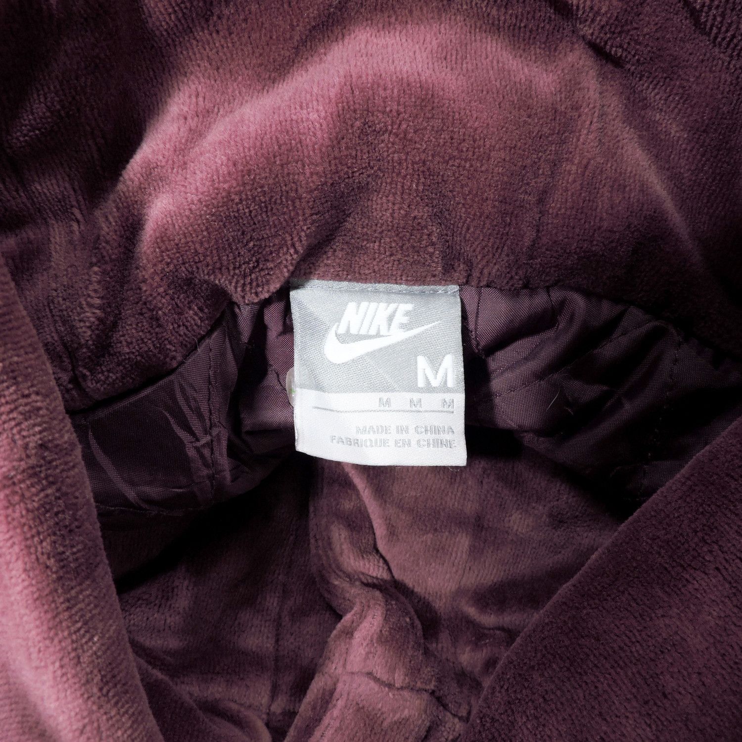 Nike 00’S NIKE WINTER VELVET MAROON JACKET Size M / US 6-8 / IT 42-44 - 4 Thumbnail