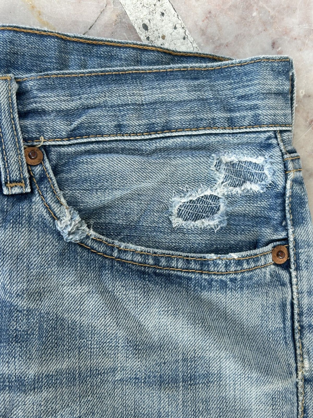 Levi's Levis Patchwork Japan Vintage Denim Size US 30 / EU 46 - 9 Thumbnail