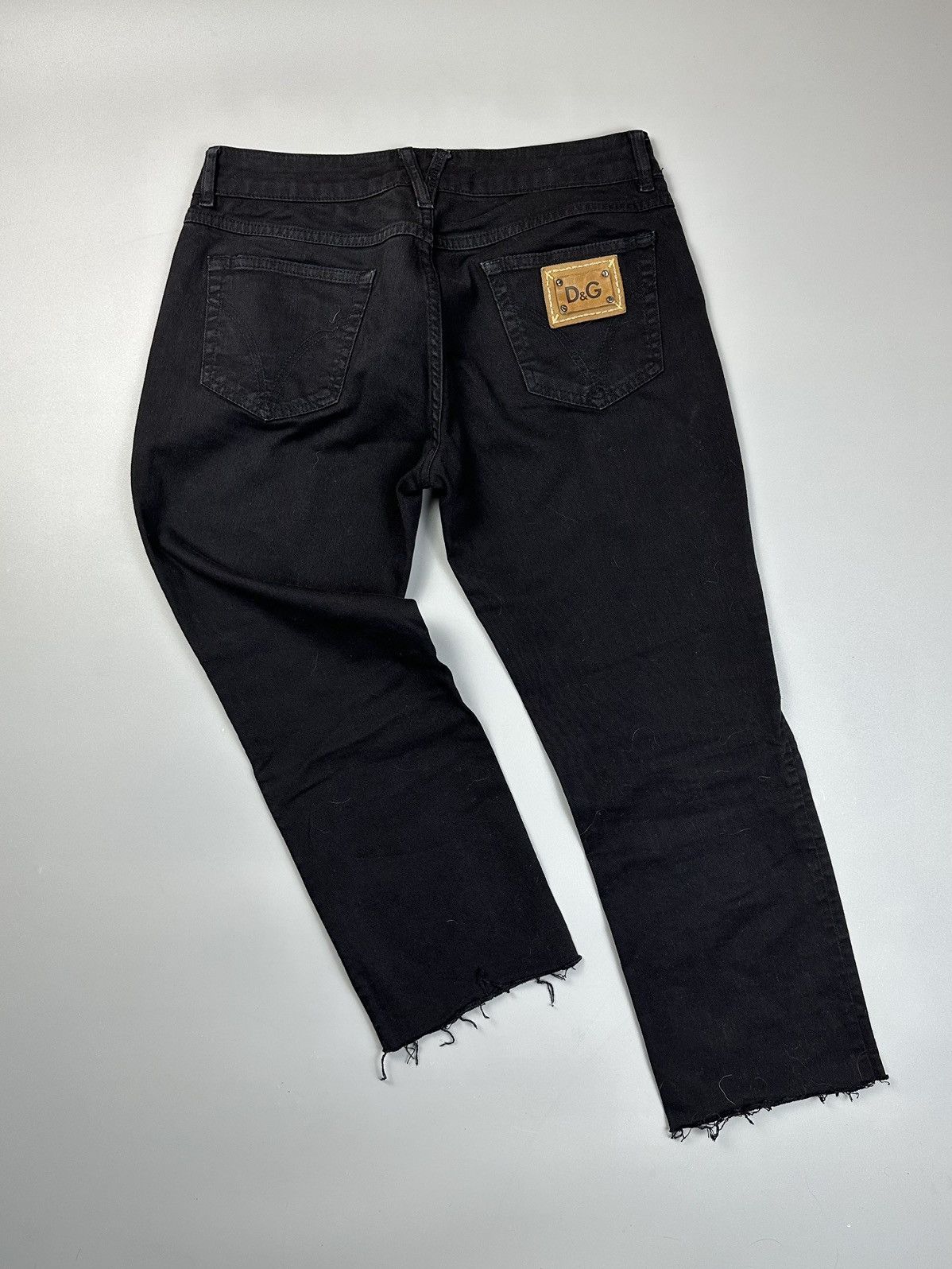 Dolce & Gabbana × Vintage Black tapered dolce&gabbana jeans 29 Size 29" - 1 Thumbnail