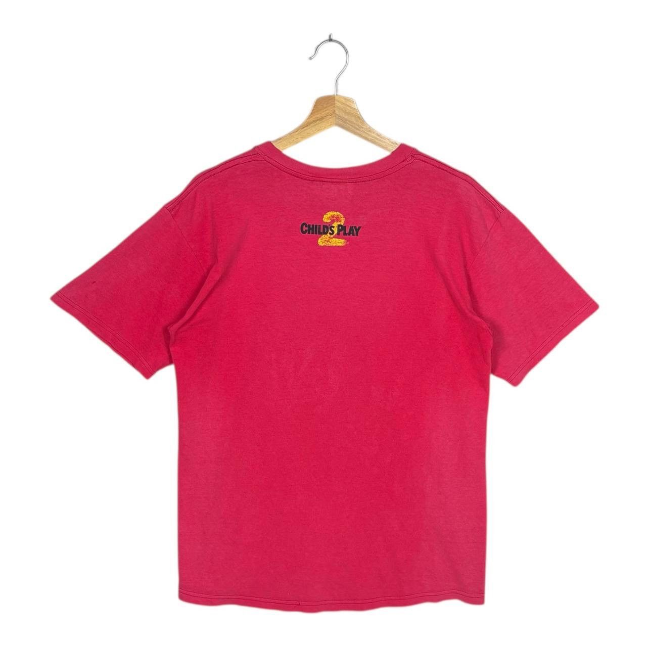 Vintage Vintage 90s Child’s Play 2 Chucky Movie Promo Shirt Size US M / EU 48-50 / 2 - 2 Thumbnail