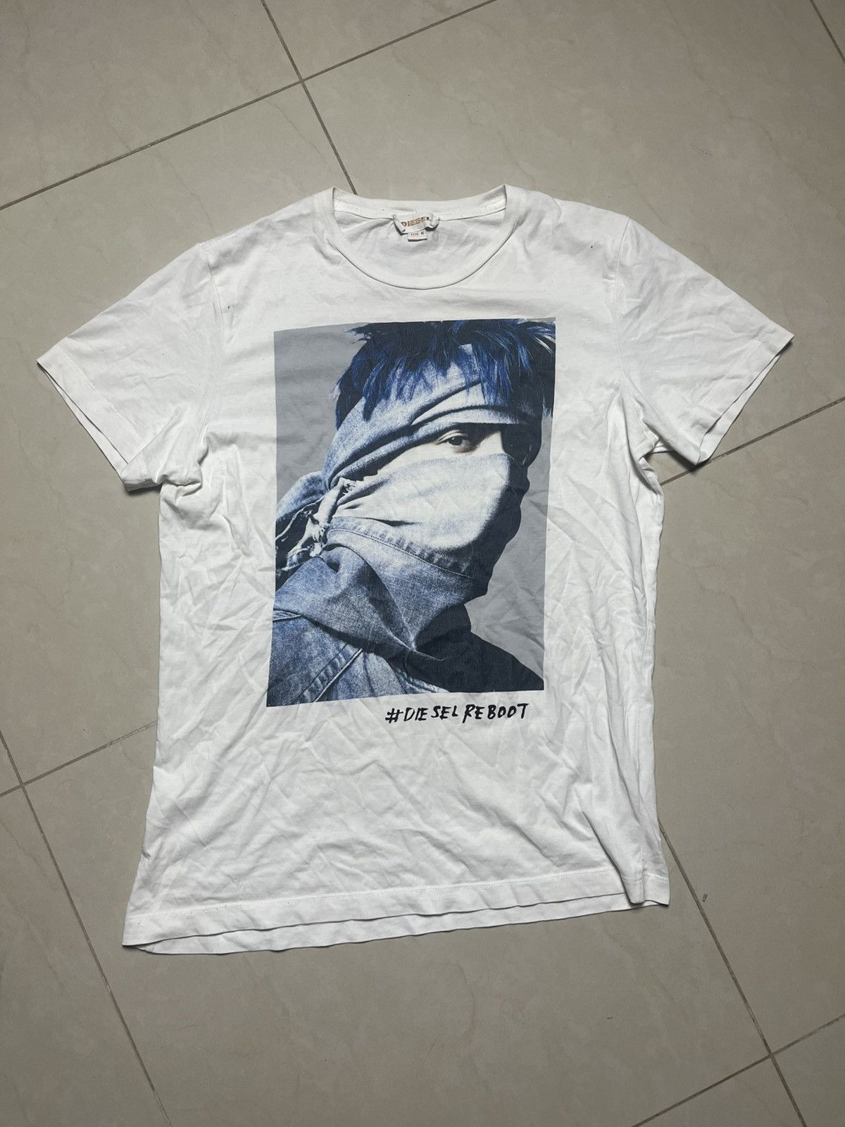 Diesel DIESEL RAVE DIESELREBOOT PRINTED T SHIRT Size US M / EU 48-50 / 2 - 1 Thumbnail