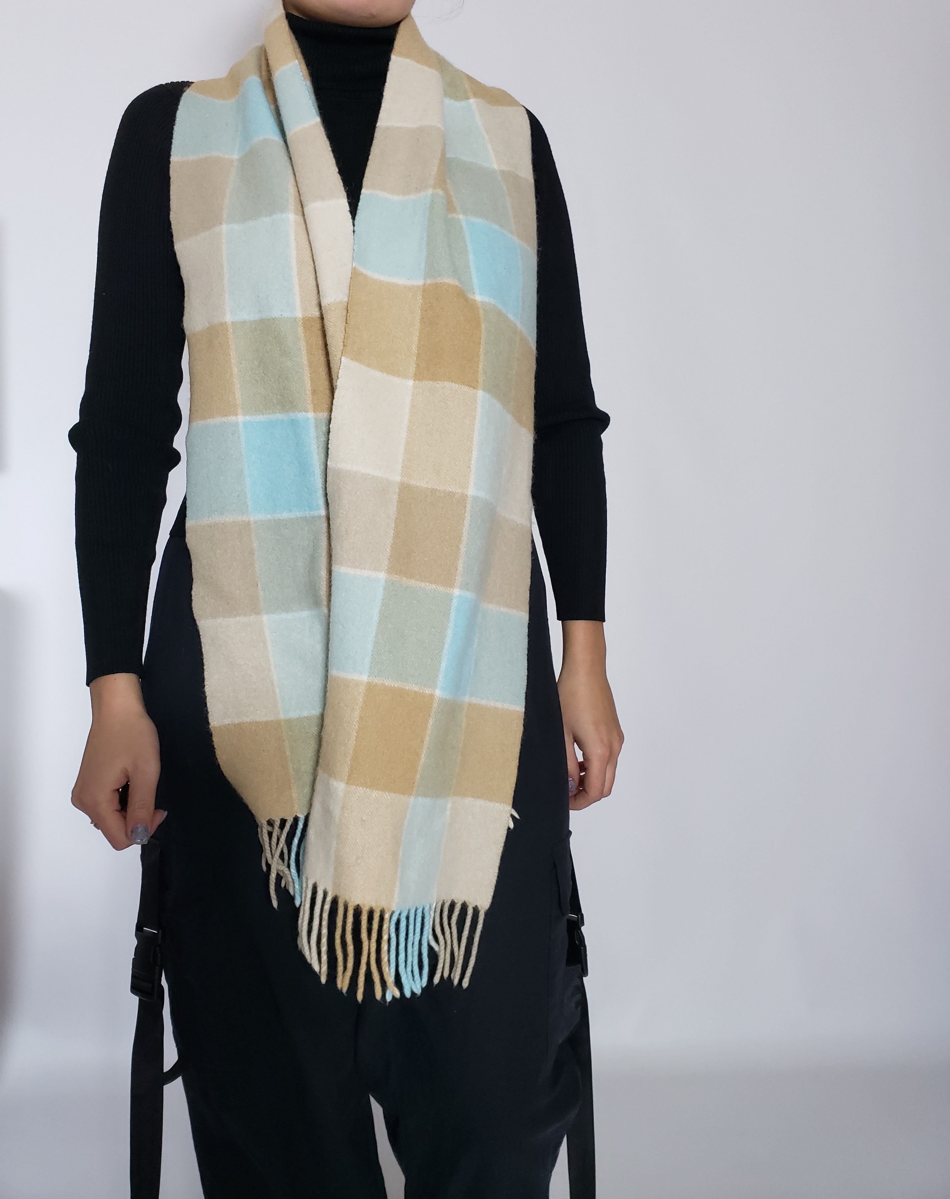 Other Glen Prince 100% CASHMERE Checkred Scarf made Scotland Size ONE SIZE - 3 Thumbnail