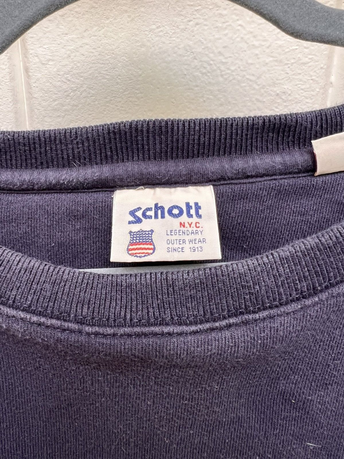 Schott Vintage SCHOTT CREWNECK Size US XXL / EU 58 / 5 - 3 Thumbnail