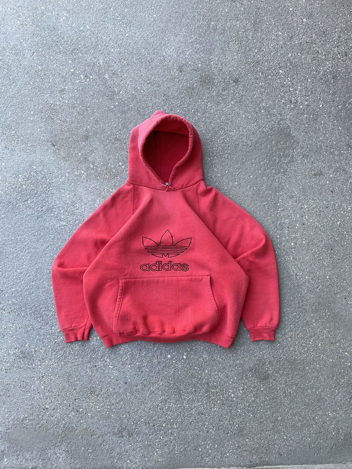 Vintage Faded Boxy Adidas Hoodie