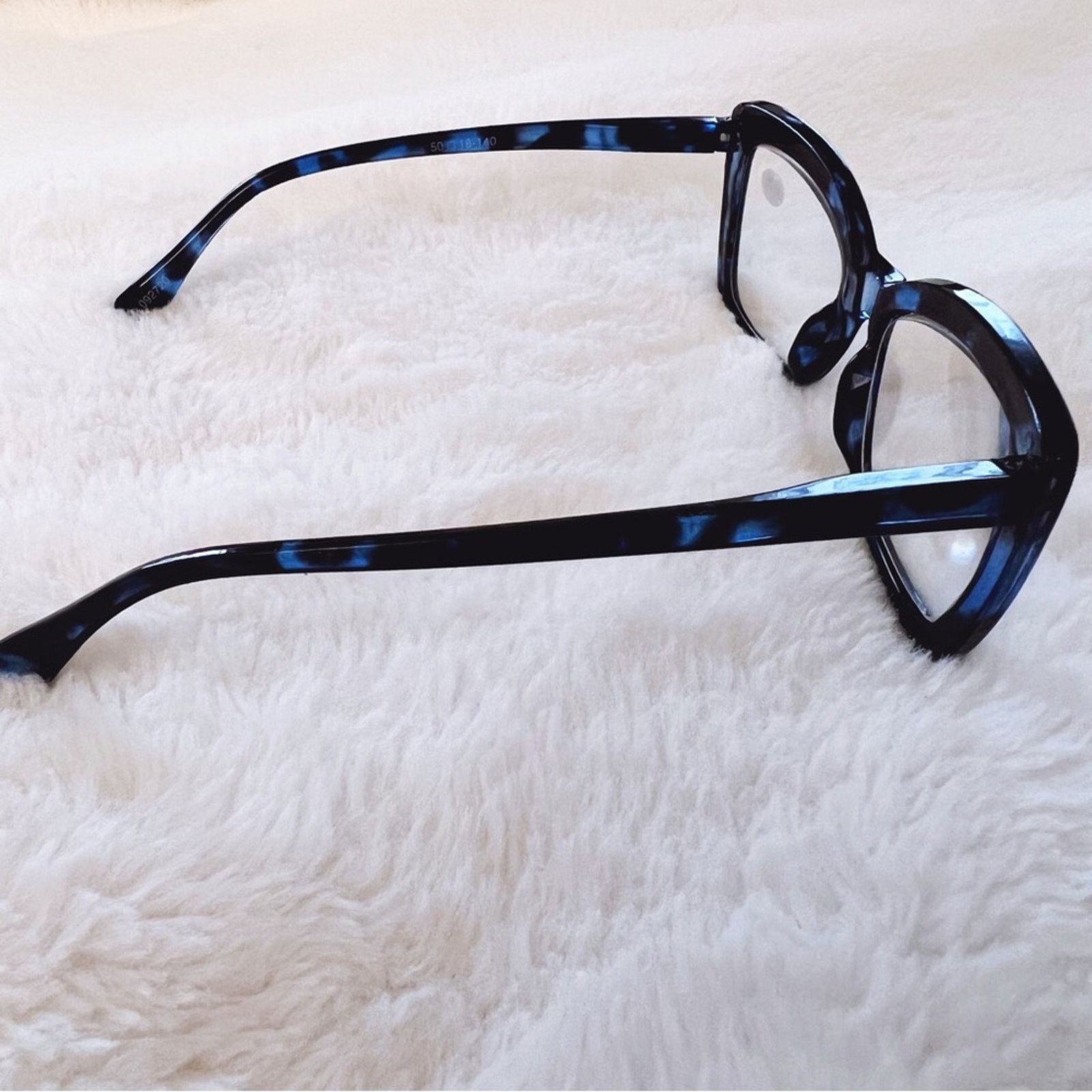 Other Leila Blue Cateye Oversized Reader Glasses Size ONE SIZE - 8 Thumbnail