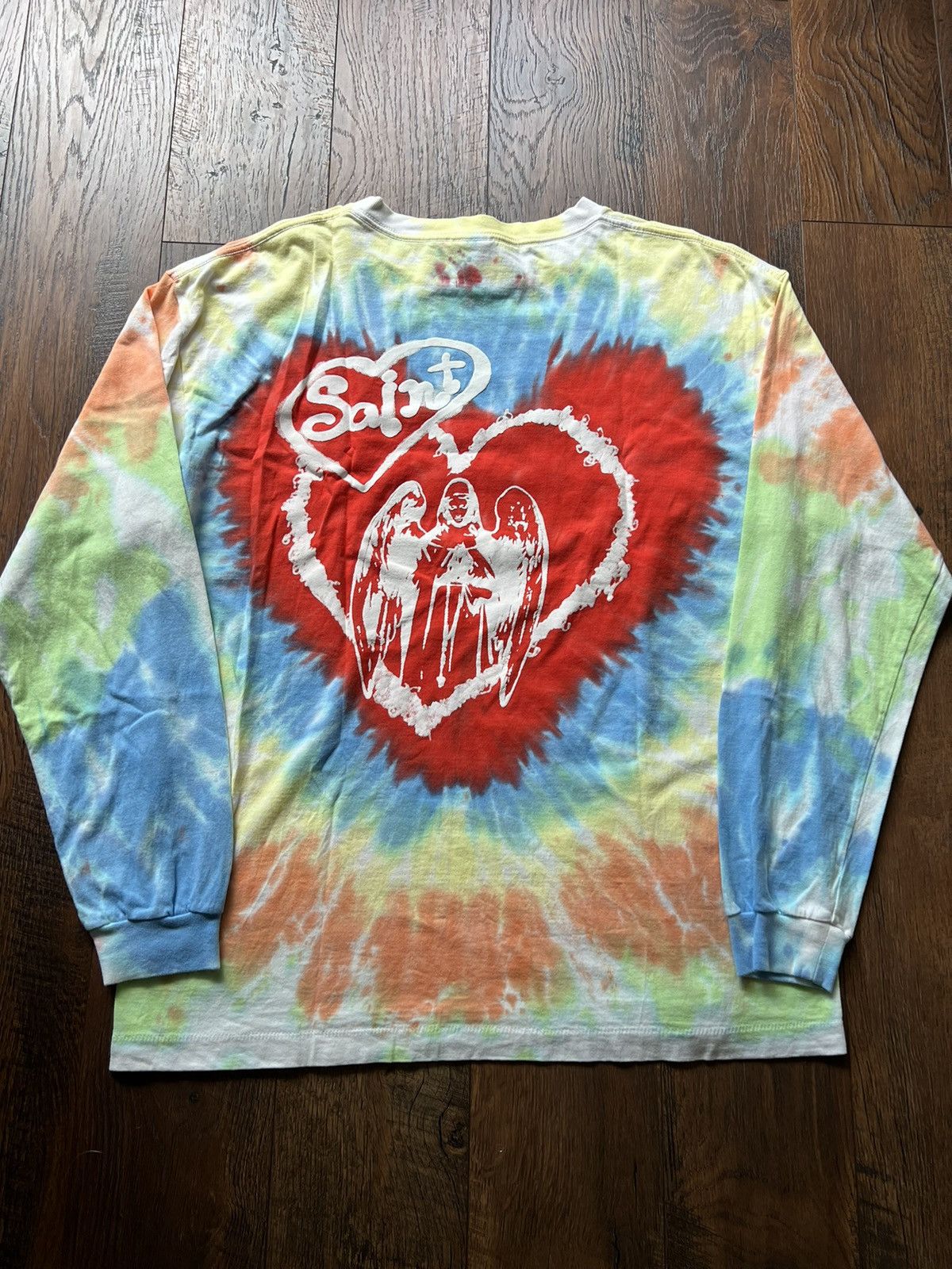 Saint Michael Saint Michael Fool Love Tie Dye Long sleeve shirt Size US XL / EU 56 / 4 - 6 Thumbnail