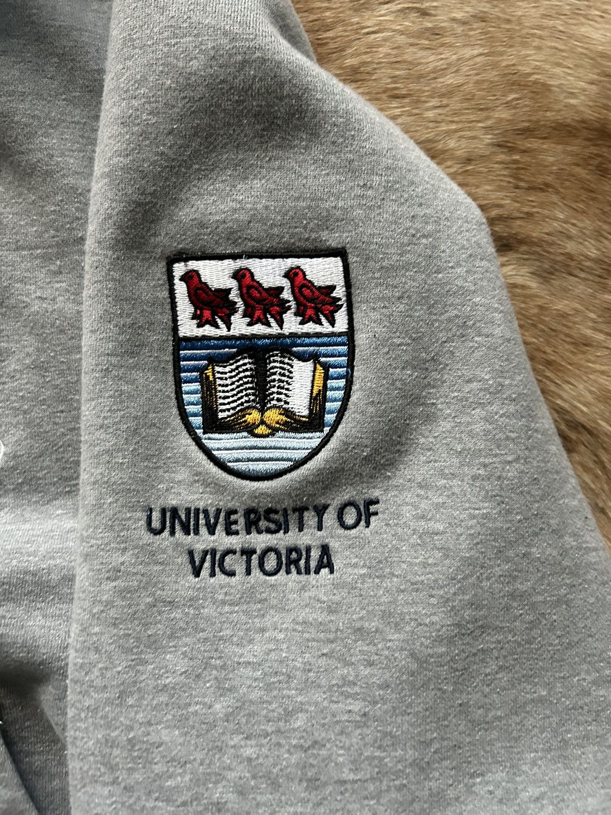 Vintage College university grey hoodie Size US S / EU 44-46 / 1 - 5 Thumbnail