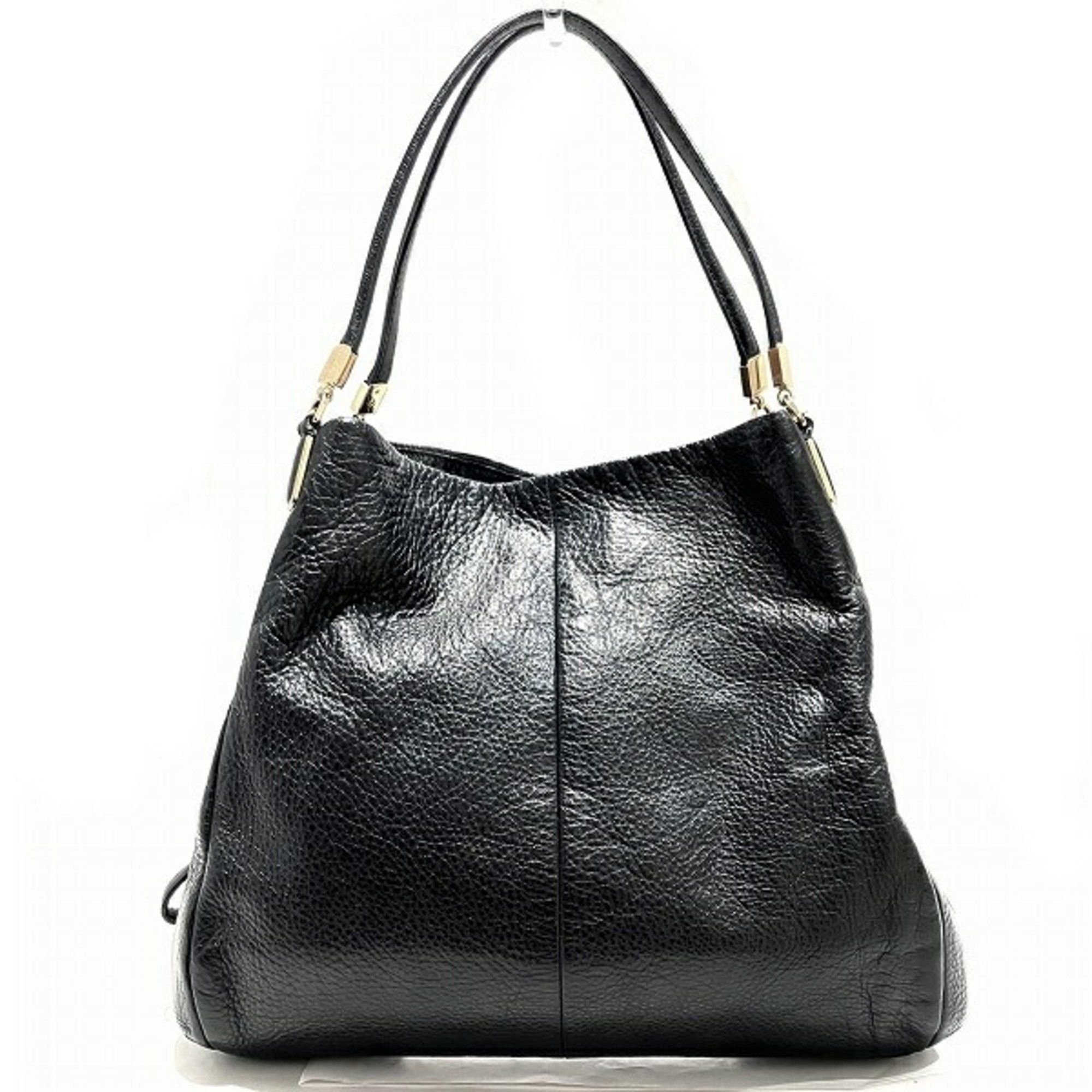image of Coach Small Phoebe 26221 Madison Leather Bag Tote Women's in Black